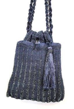 Ricki designs - CROCHET VICTORIAN BEADED TASSEL BAG