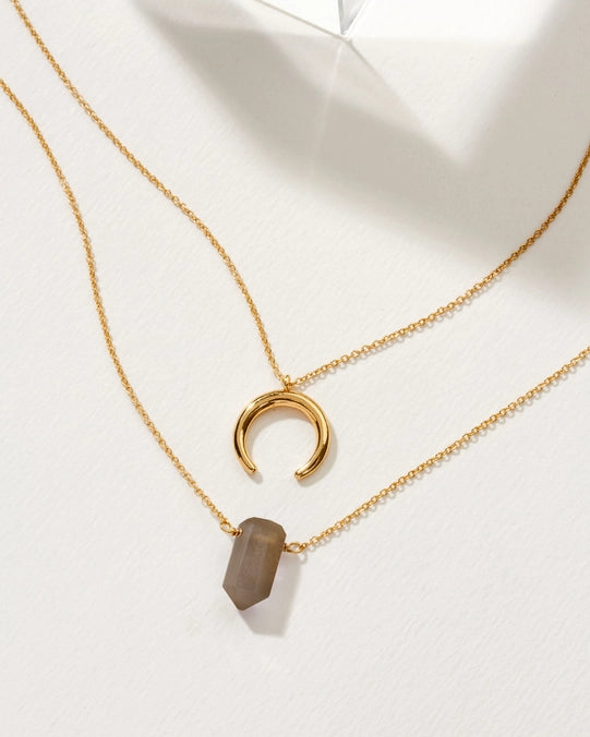 Luna Norte - Gemstone Point Necklace Set-