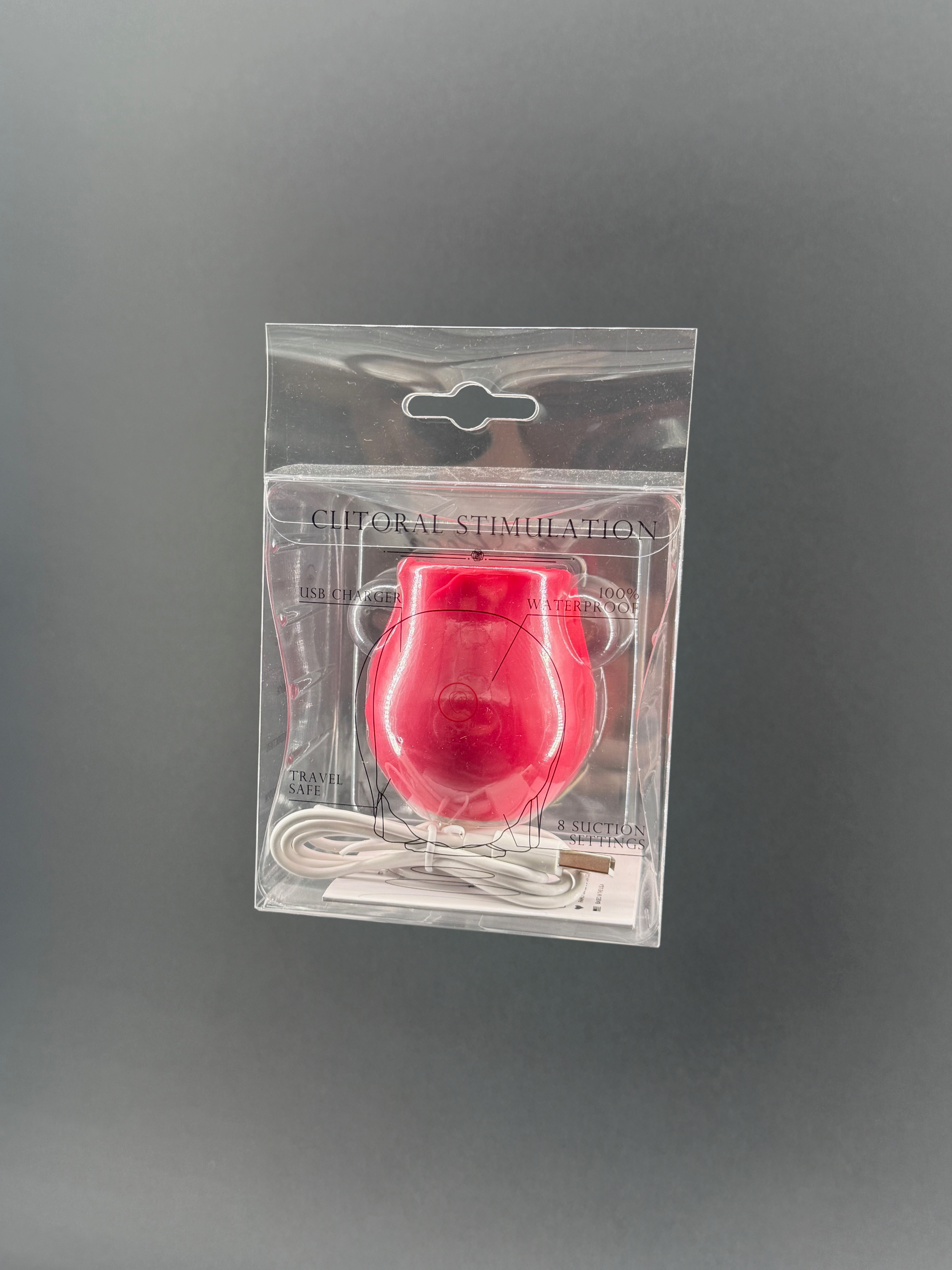 VELVET BRANDS - Rose Suction Clitoral Stimulator Sex Toy for Women