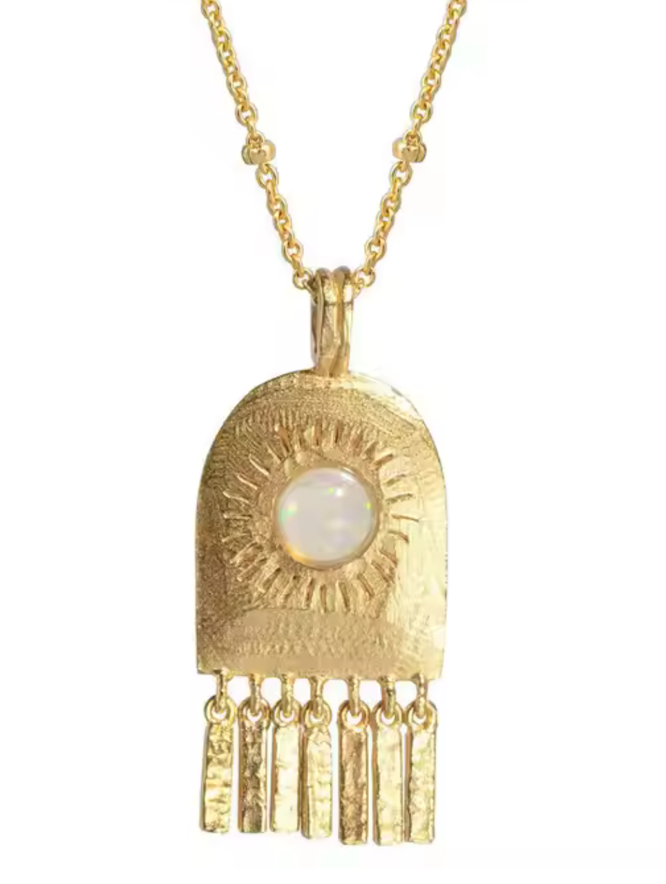 HoopLa - Sol Fringe- Opal Open Door Amulet Necklace