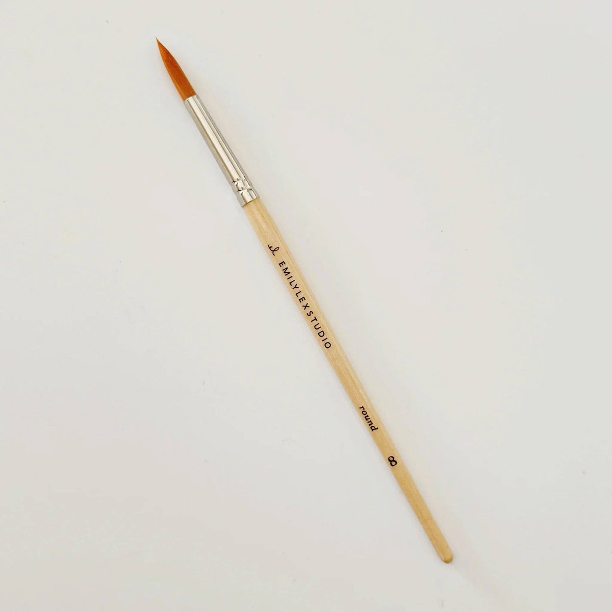 emily lex studio - Watercolor paintbrush set of five wood brushes