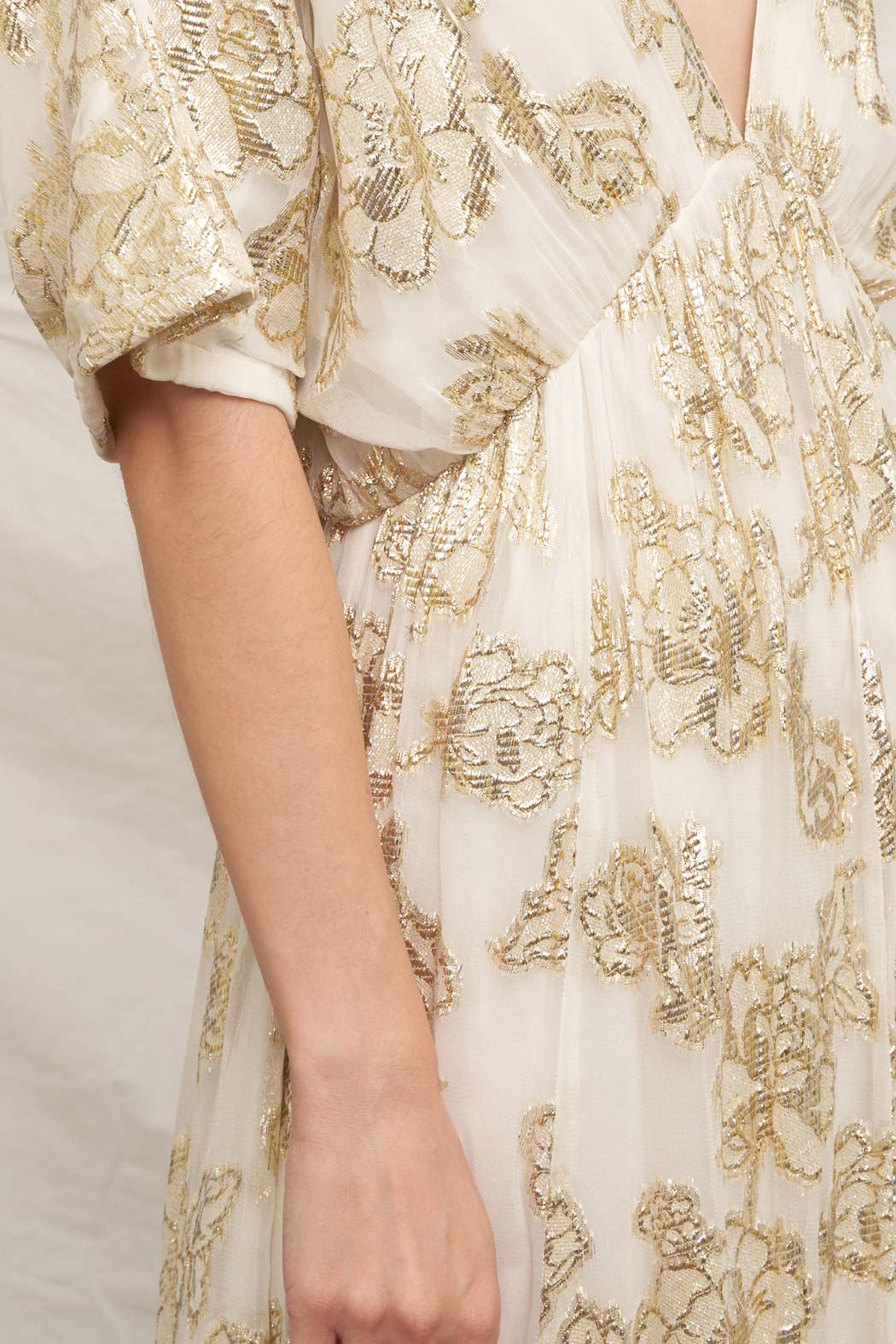 En Crème - V-Neck Kimono Sleeve Maxi Dress