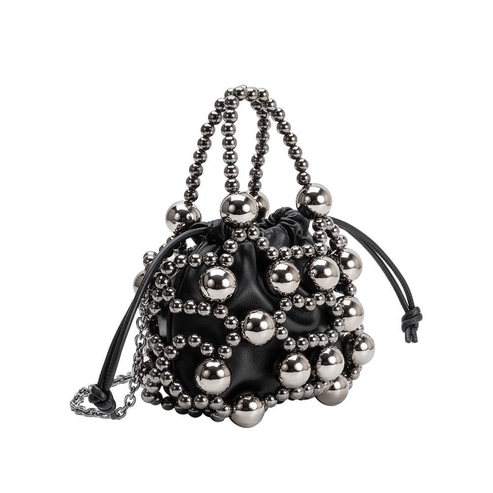 Melie Bianco - Bobby Black Vegan Leather Top Handle Bag