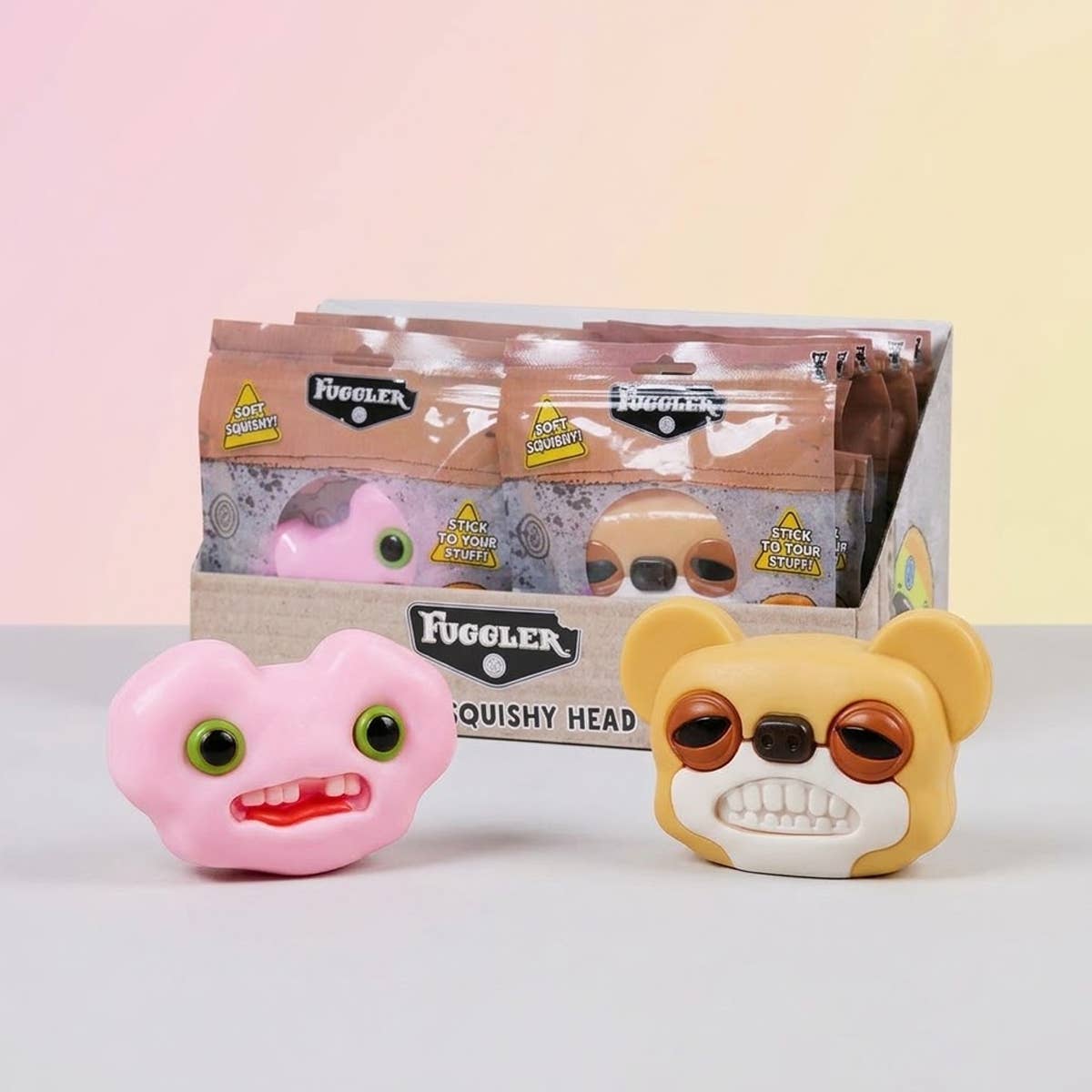 PINEAPPLE Beauty - UPD FG234 Fuggler Large Taba Heads Squishy - 12 pcs