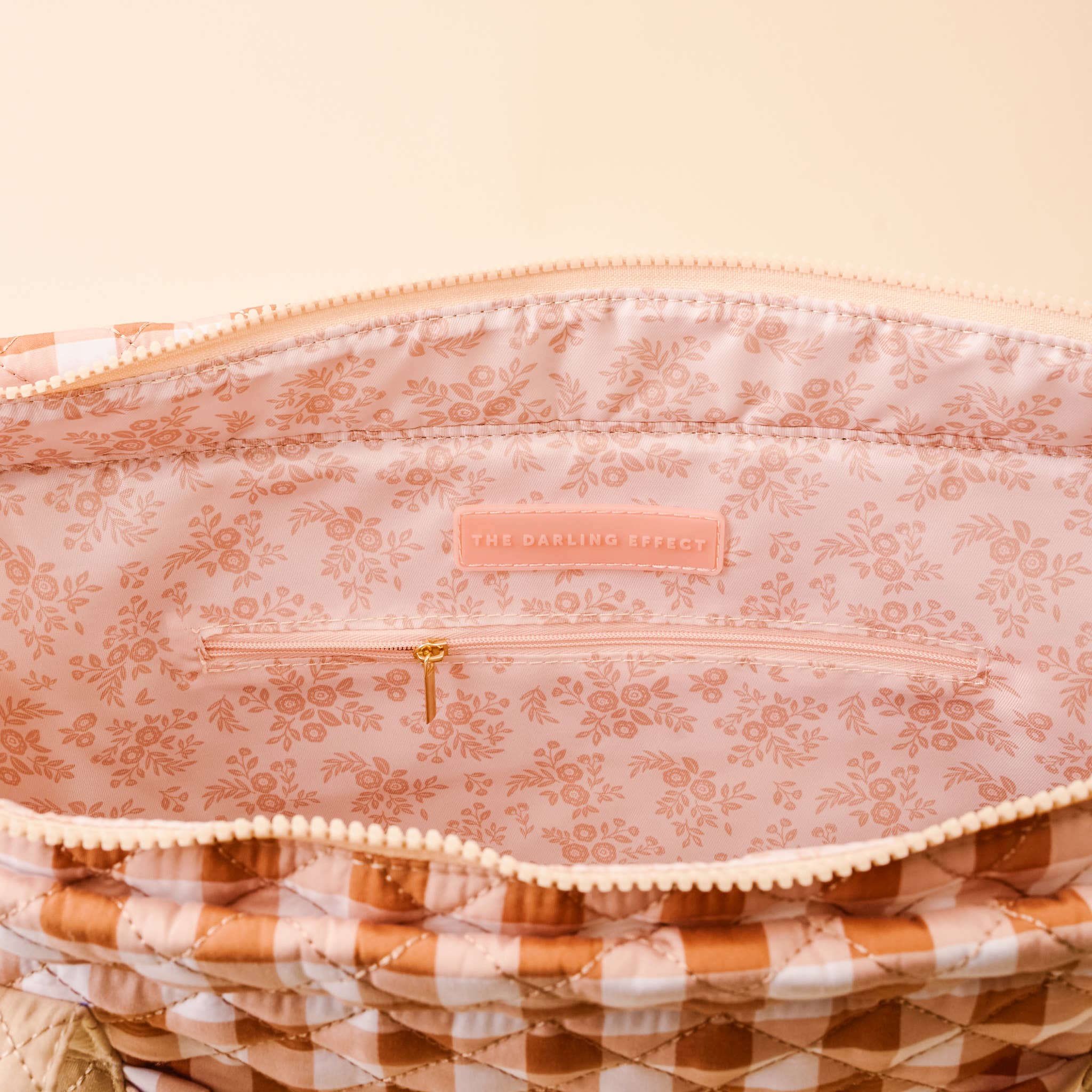 The Darling Effect - The Everyday Quilted Tote Bag-Maple Gingham