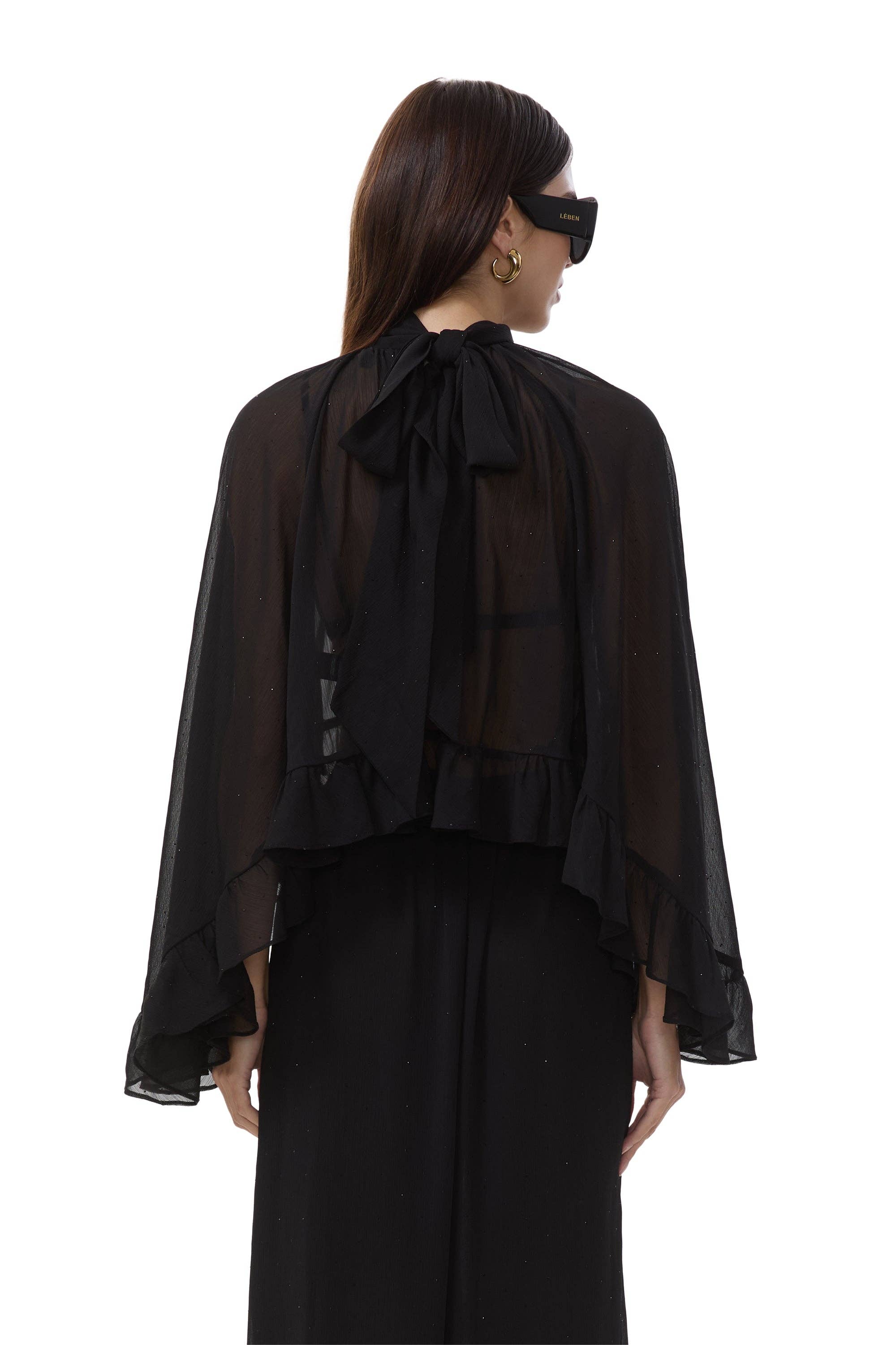 AFRM - Hadlie Rhinestone Top - Noir