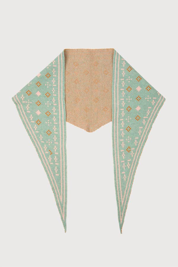 SAACHI - Foulard Knit Triangle Scarf