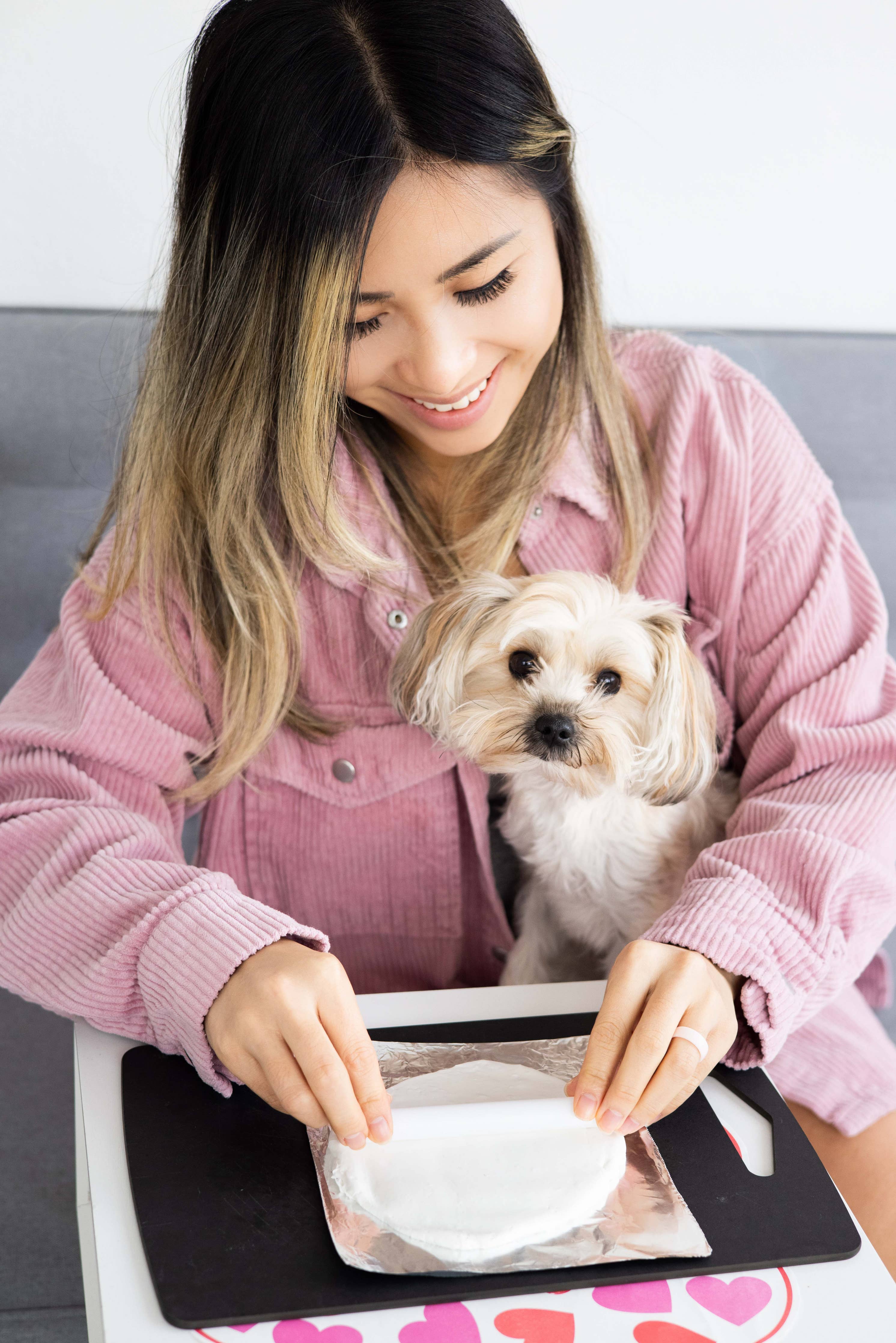 Pearhead - Pawprints Keepsake Hanging Holiday Ornament, Heart Shape