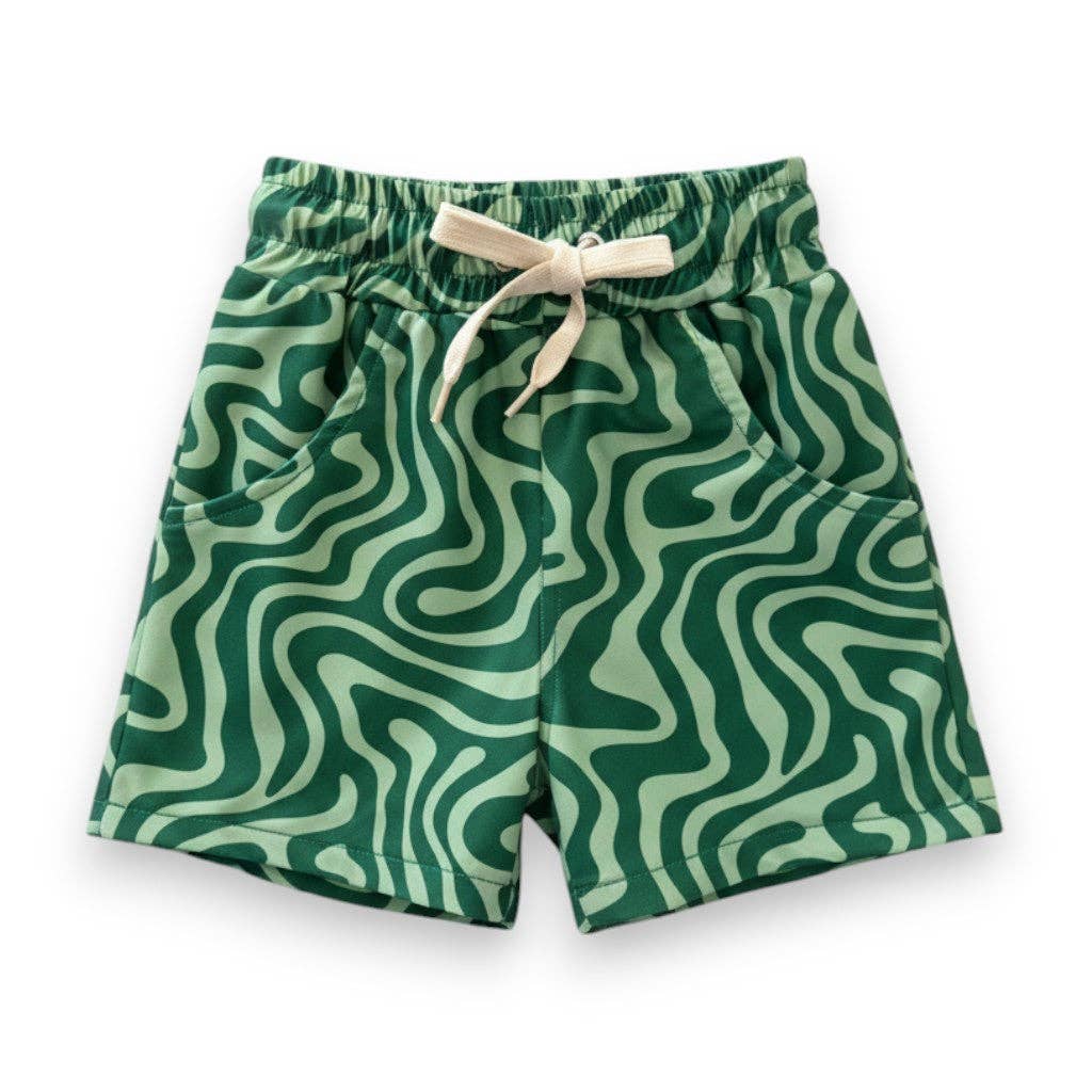 Best Day Ever Kids - Kids Swim Trunks – Trippy Tide Print