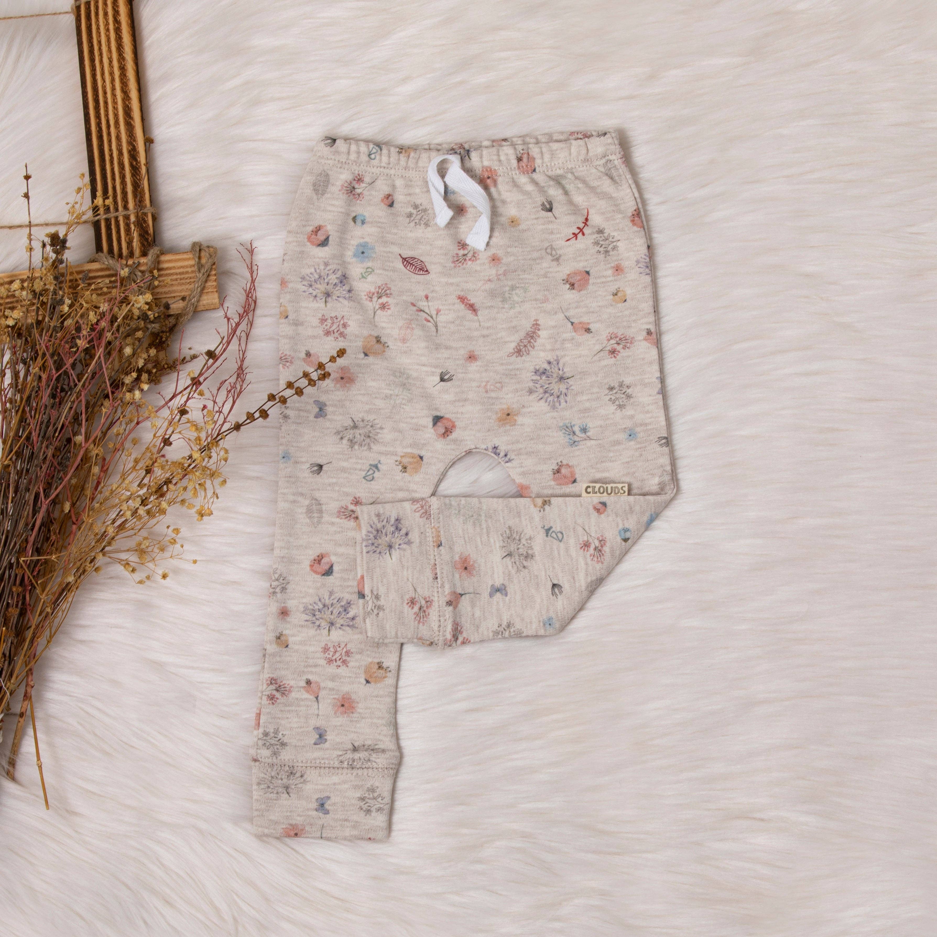 Pants - Nature Themed Beige: 3-6 Months
