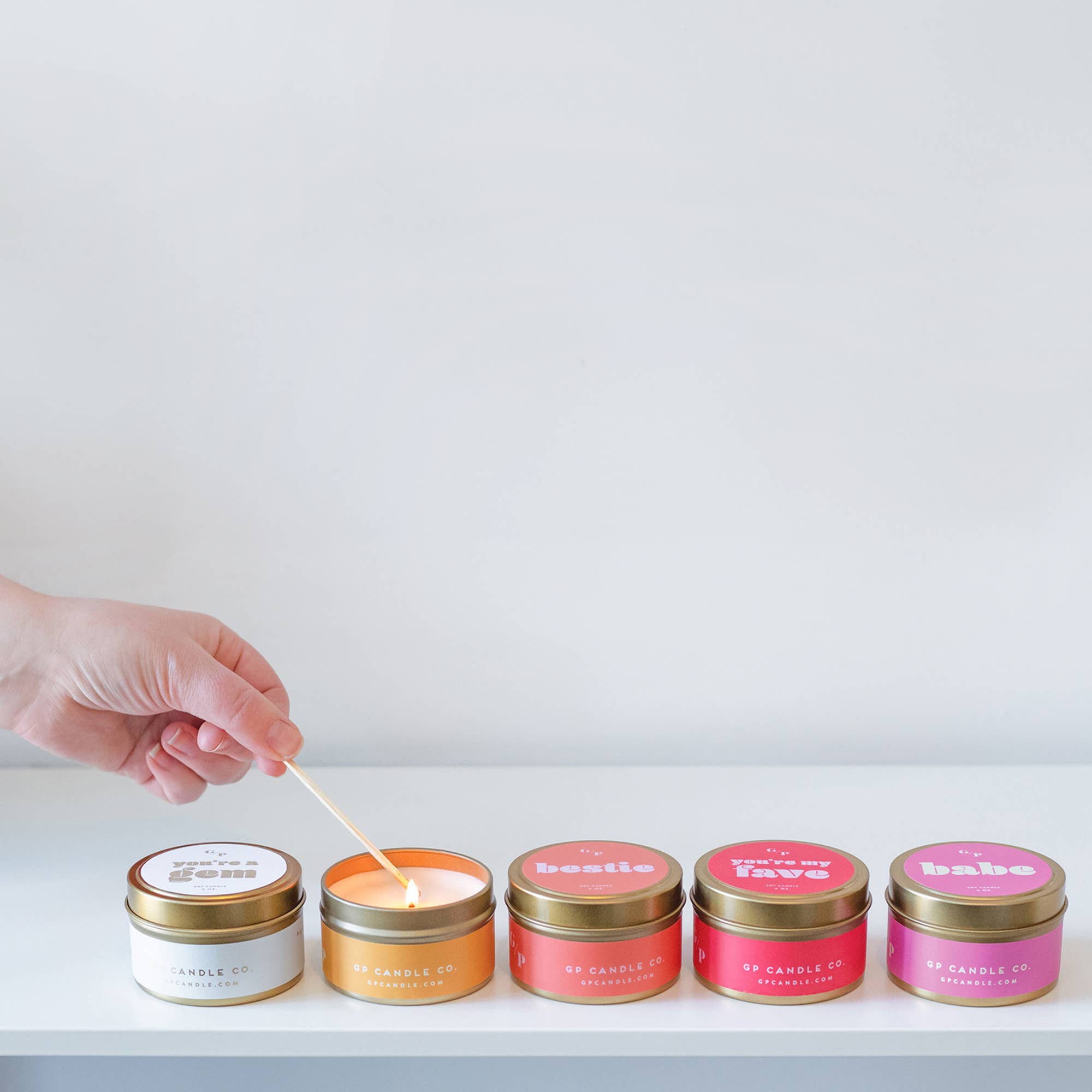 GP Candle Co. - Bestie Just Because 4 oz. Candle Tin