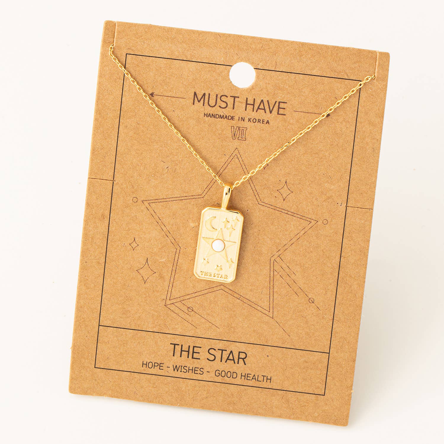 The Moon Tarot Card Pendant Necklace