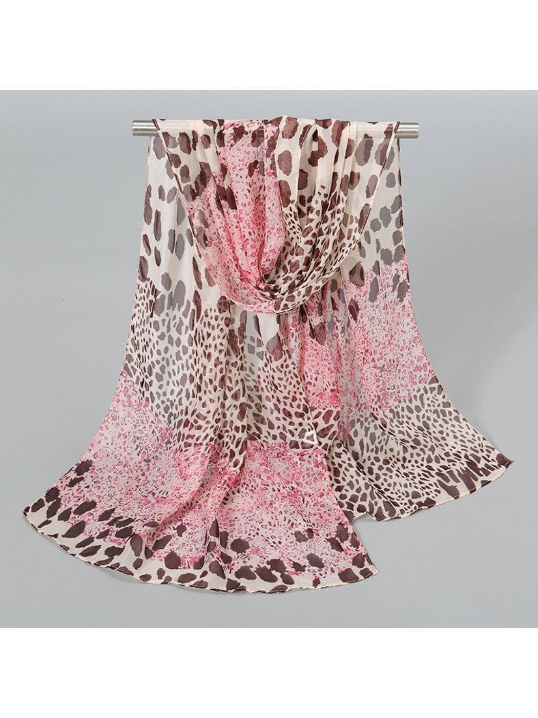 Funkyrelยฎ Atzbranding Limited - Scarvii - Leopard Fade Print Spring Summer Scarf