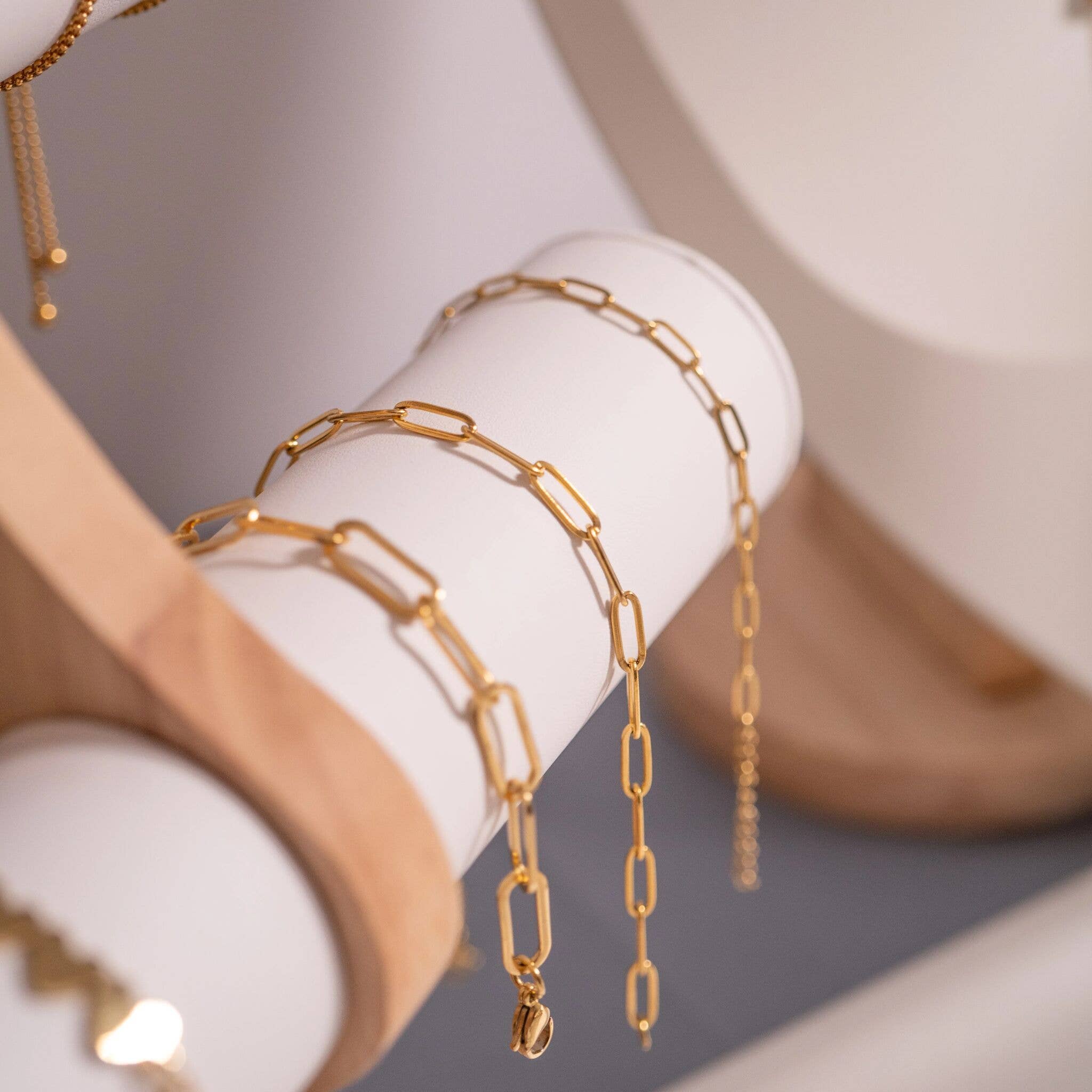WJW - Stainless Steel Paperclip Chain Bracelet