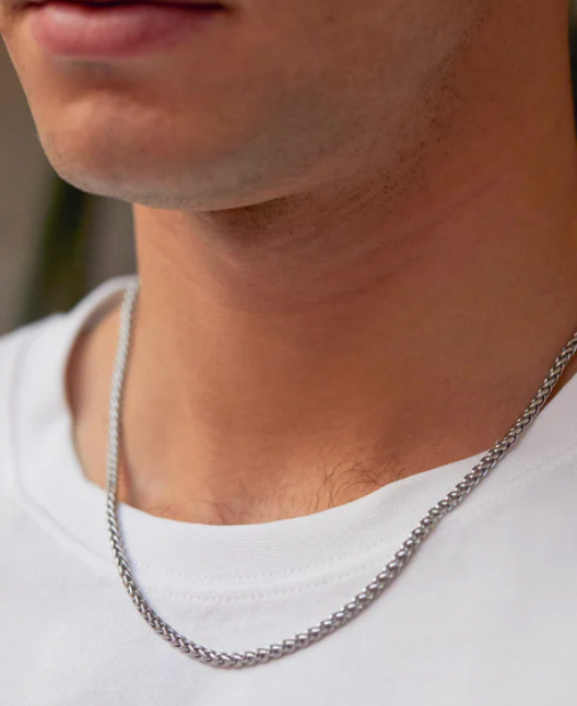 HoopLa - Rope Spiga Necklace Stainless Steel 14K Gold. Waterproof