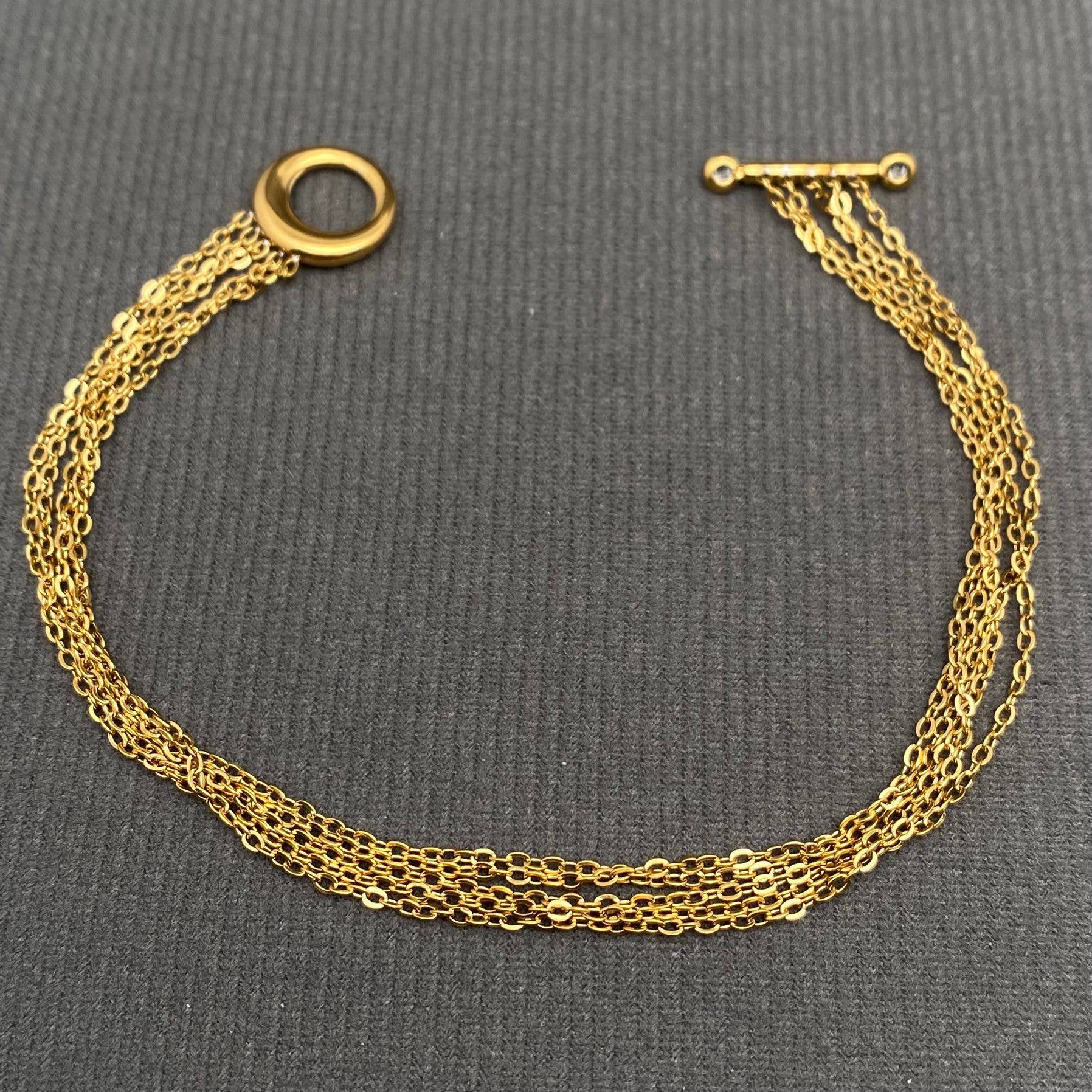 Mio Queena - 18K Gold Plated Stainless Steel Chain Bracelet