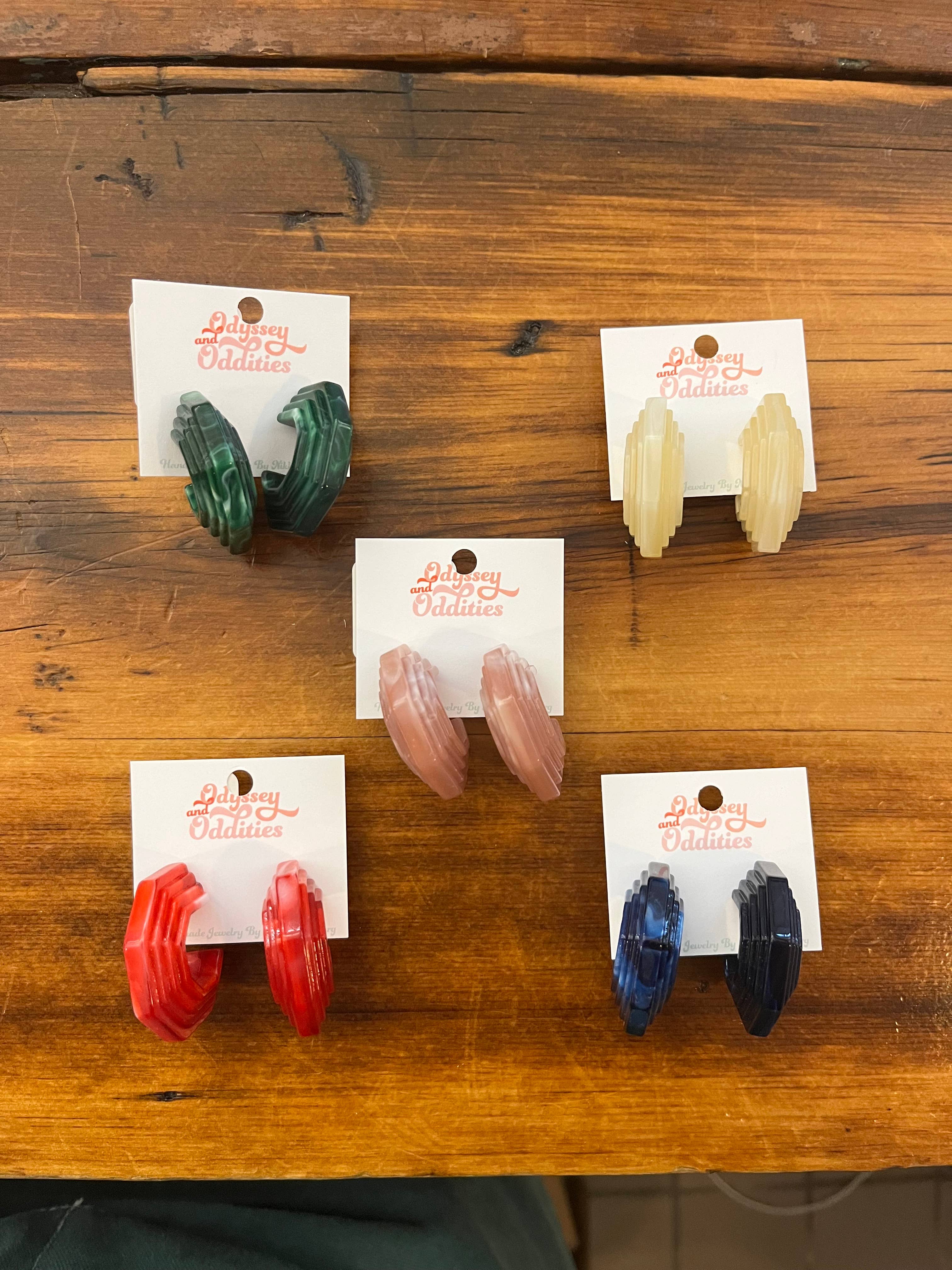 Odyssey & Oddities - Vintage Lucite Hoops