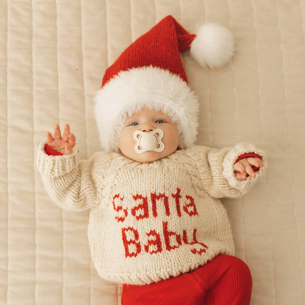 Huggalugs - Santa Baby Crew Neck Sweater Baby & Toddler SALE