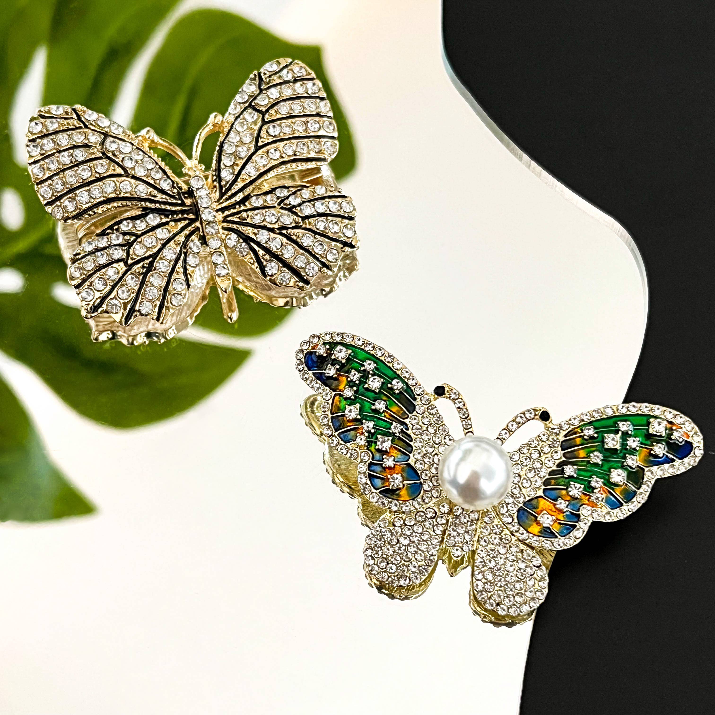 SoapElenGlen - Luxury Butterfly Brooch, Elegant Statement Pin