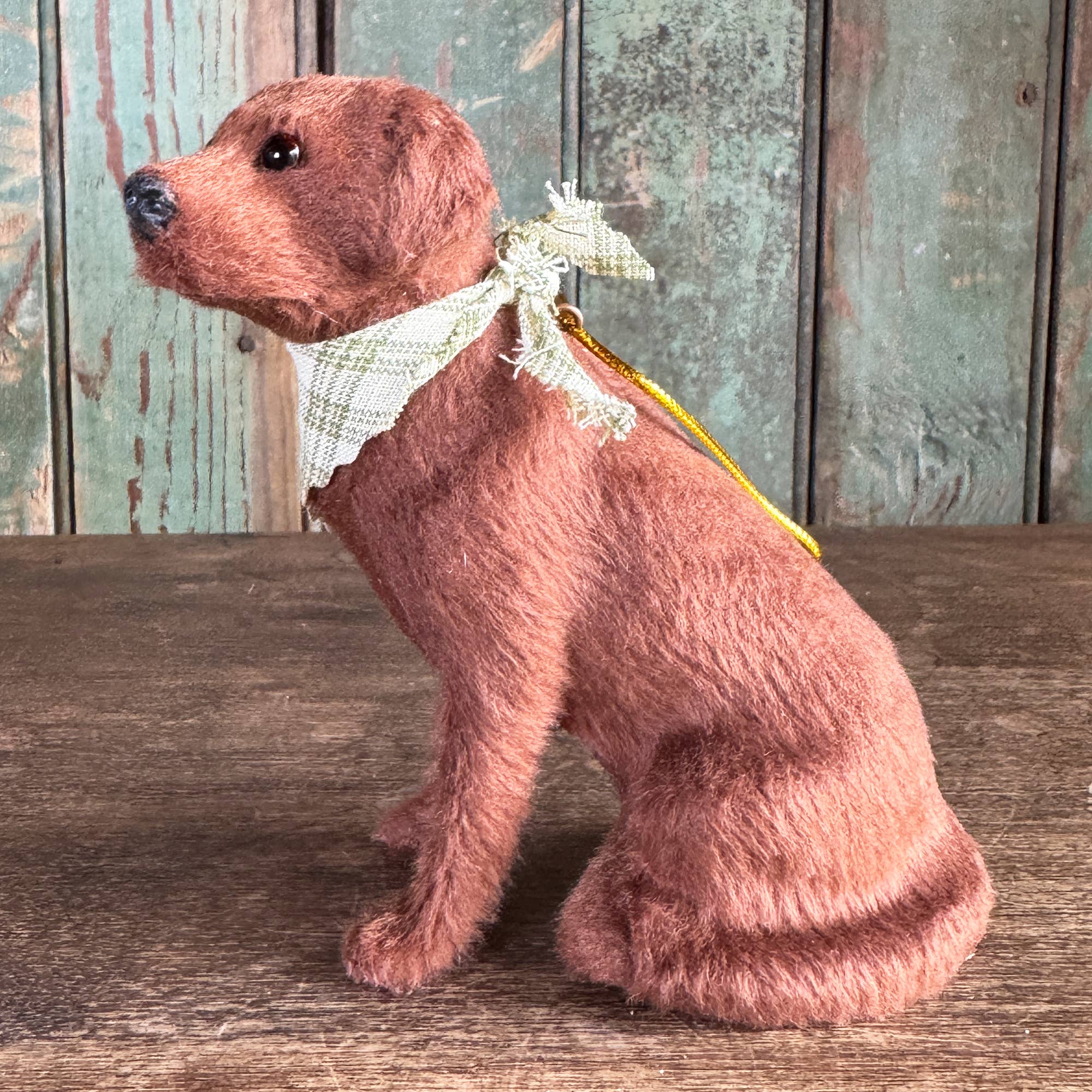 Knollwood Lane - Sitting Labrador Retriever With Bandana Ornament