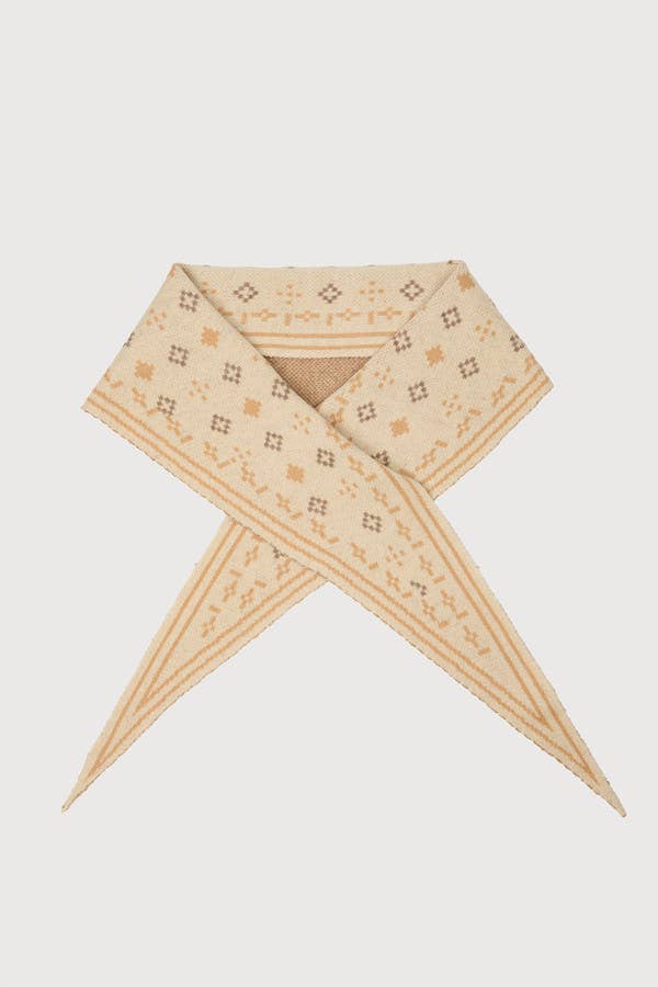 SAACHI - Foulard Knit Triangle Scarf