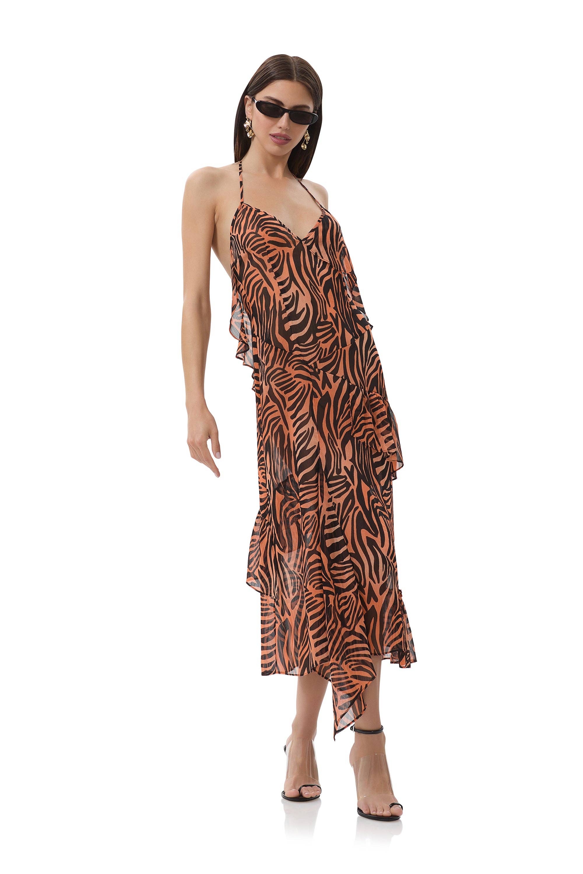 AFRM - Ware Dress - Ombre Zebra
