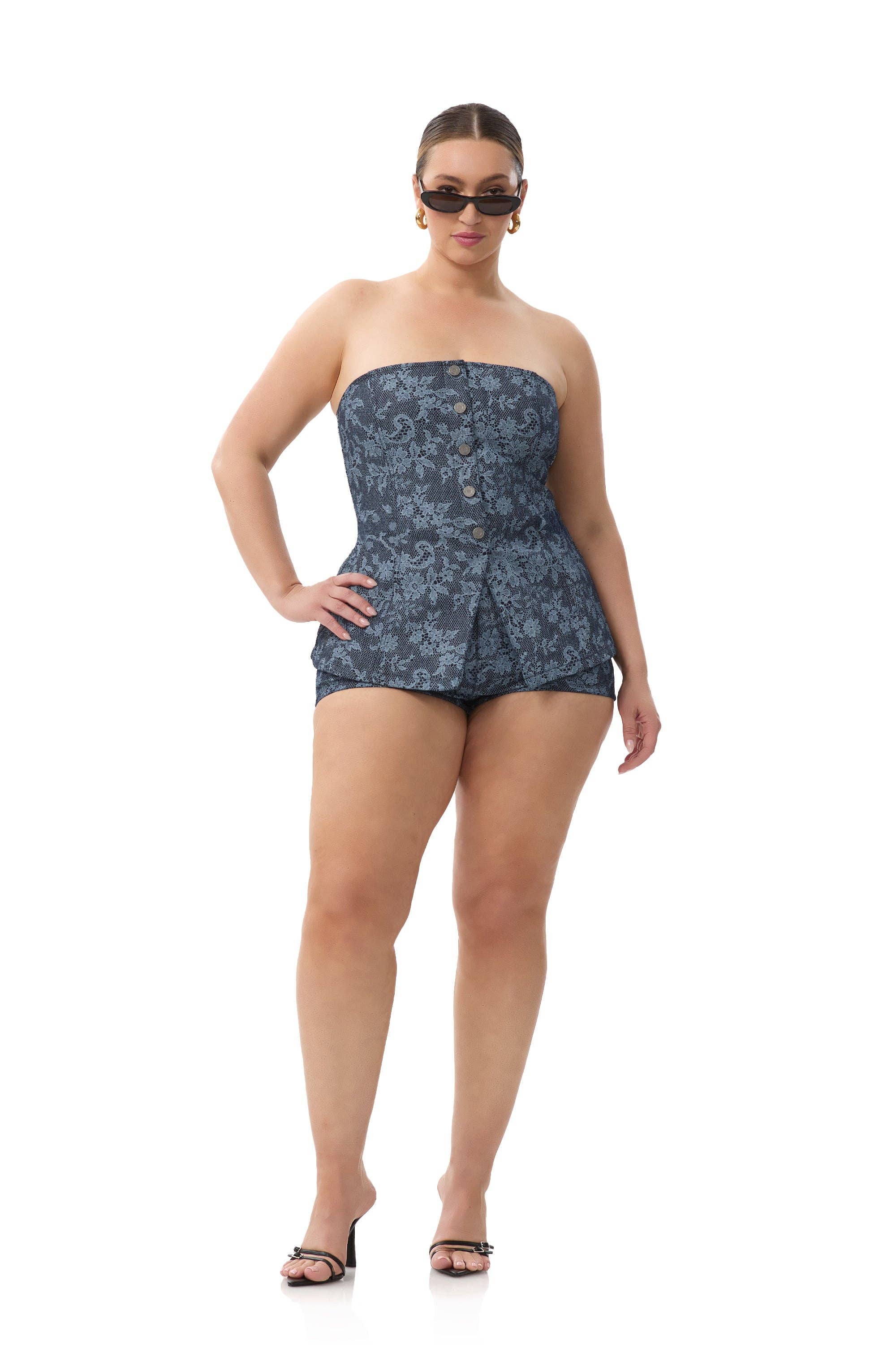 AFRM - Janie Top - Lace Rinse Wash