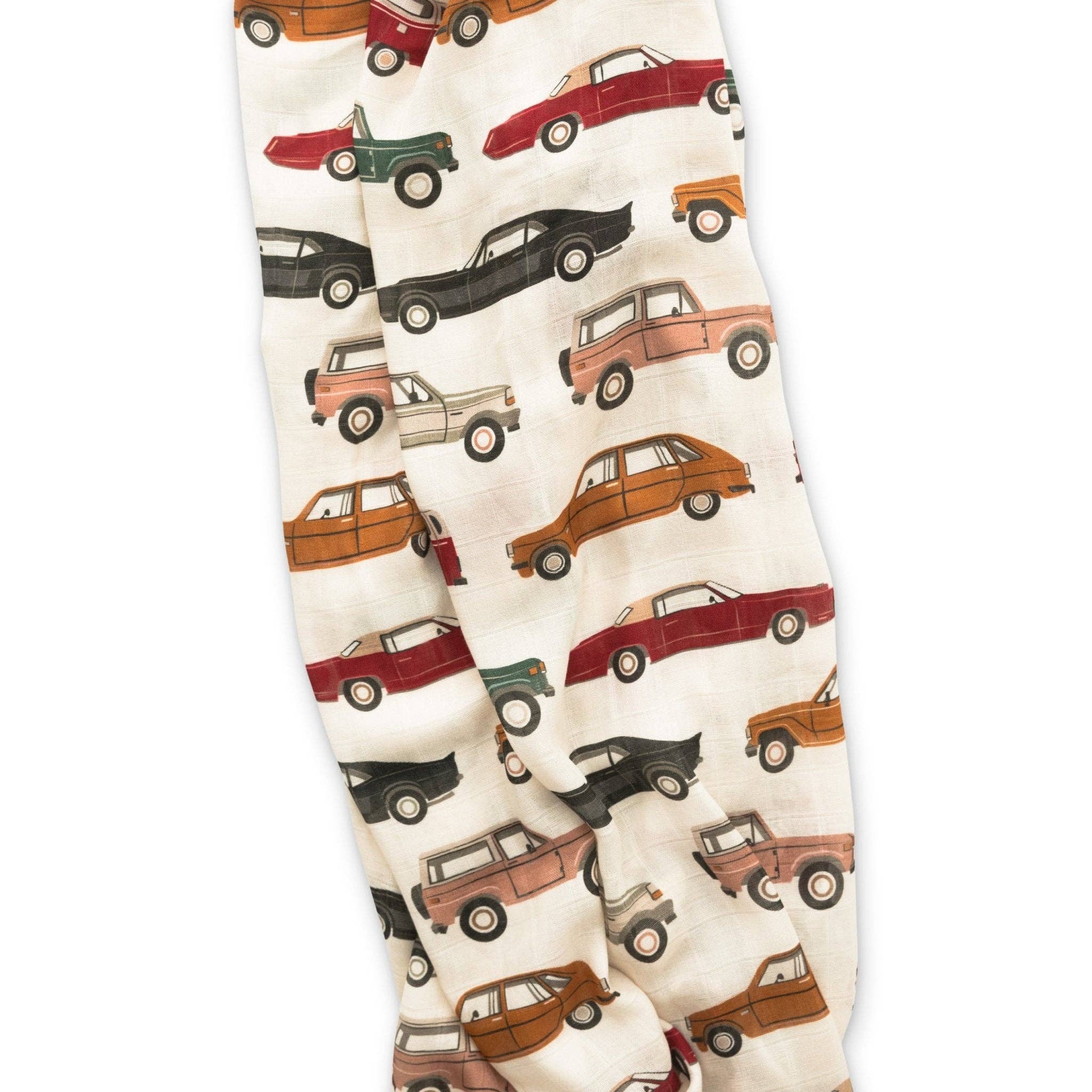 Ellie Sue - Cars Muslin Swaddle Blanket