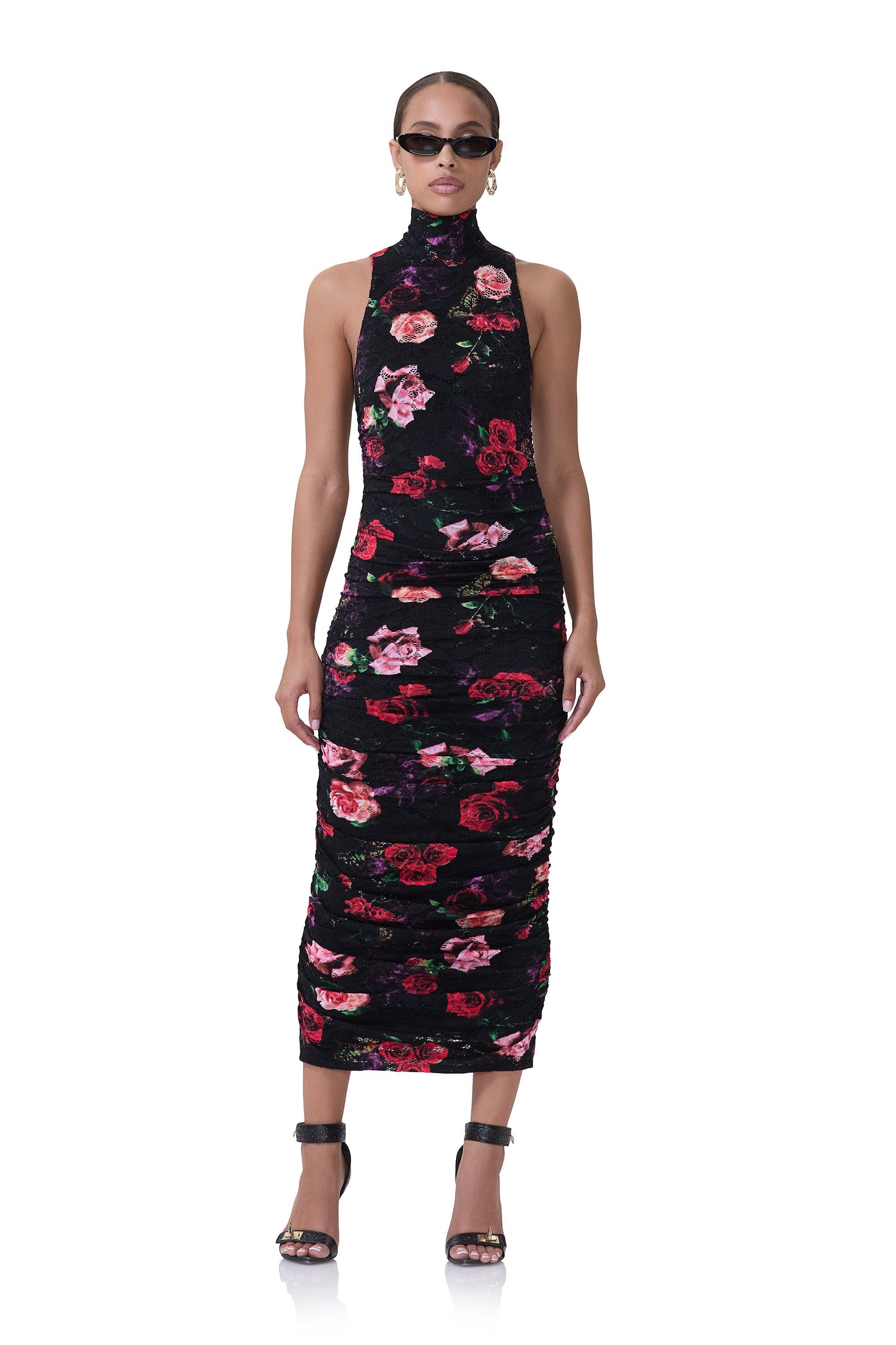 AFRM - Fiorella Crochet Lace Dress - Mixed Rose