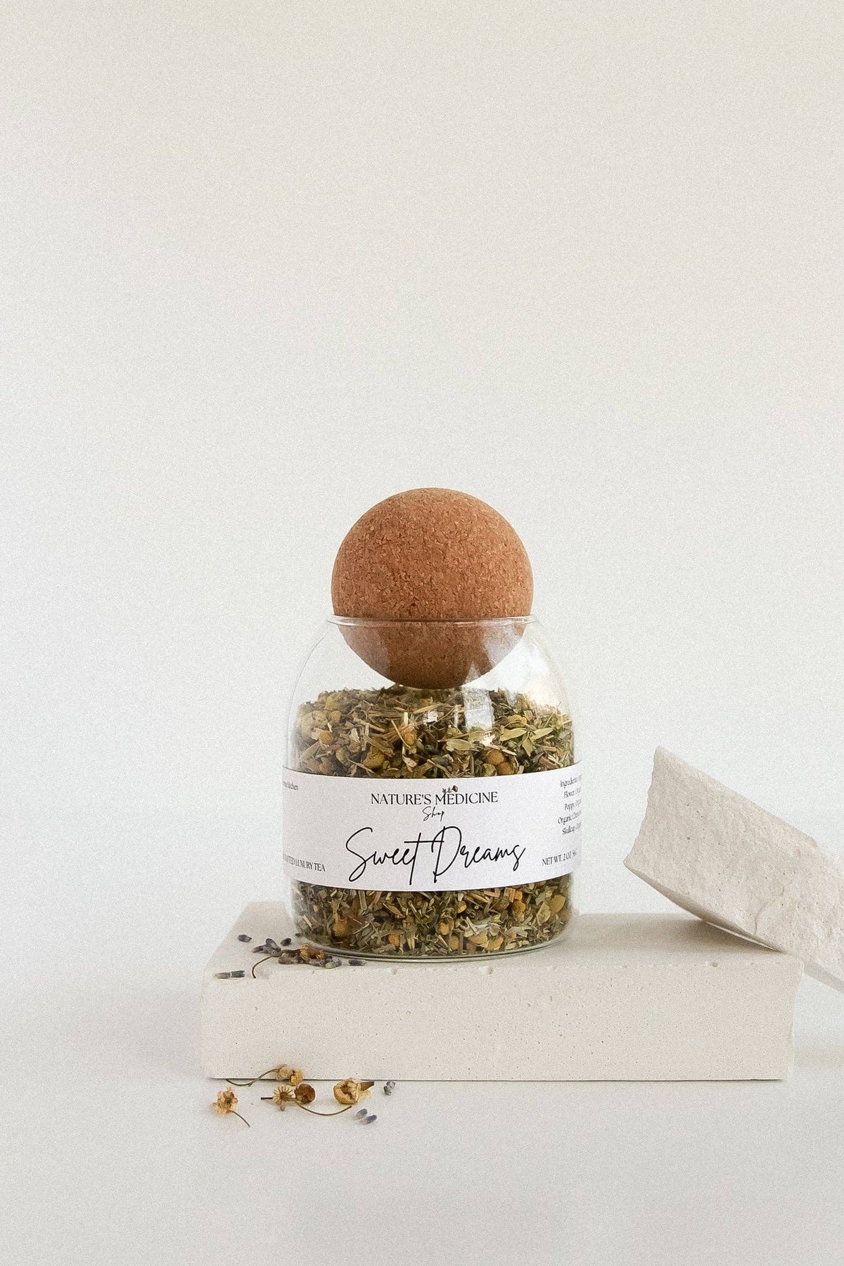 Nature's Medicine Shop - Sweet Dreams Herbal Tea – Organic Sleep Blend Loose Leaf 2oz