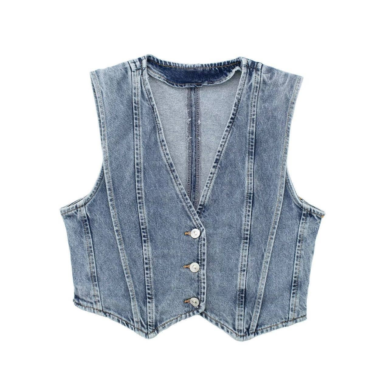 Denim vest