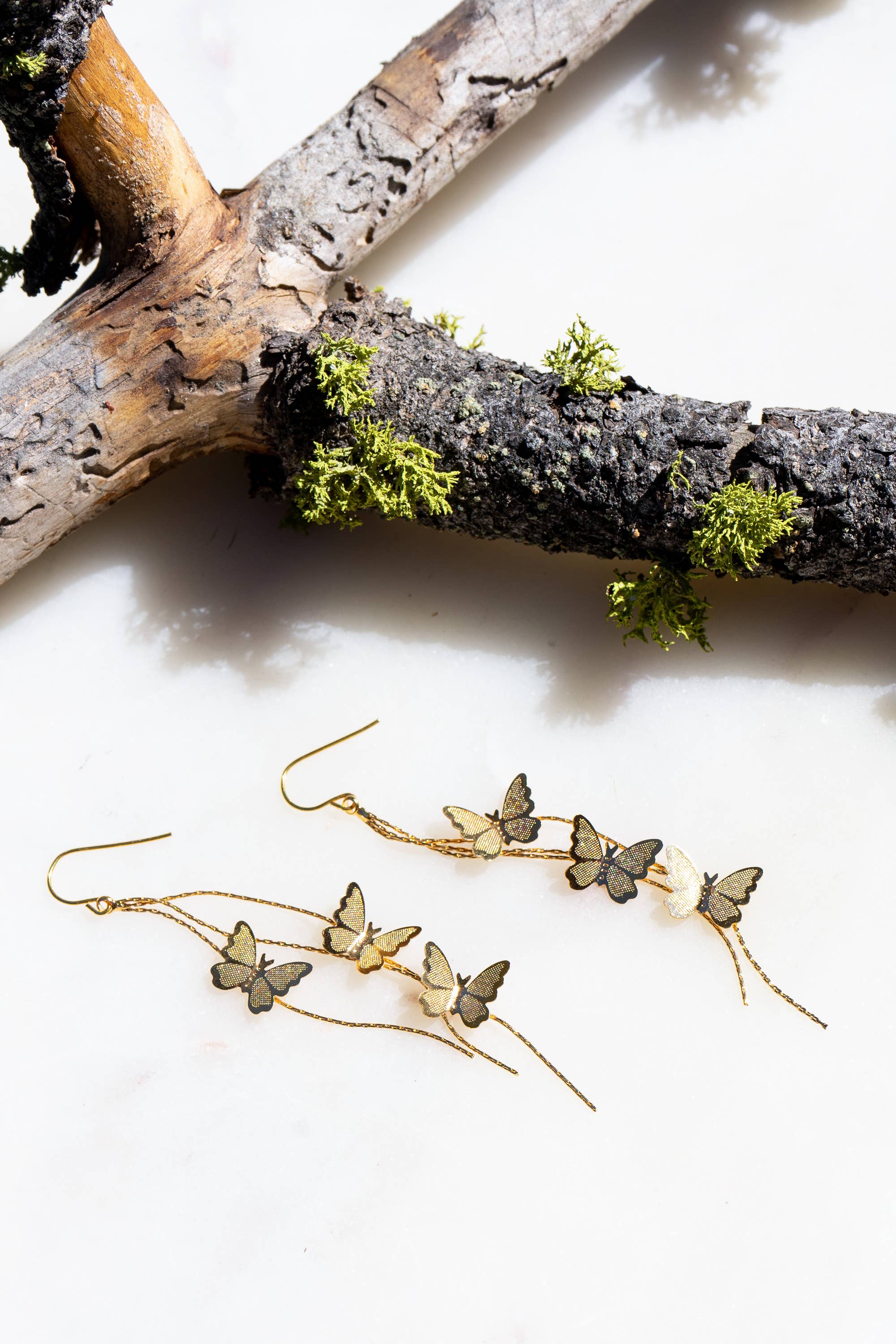Peter and June - Give Me Butterflies Earring - 18K Gold Plated