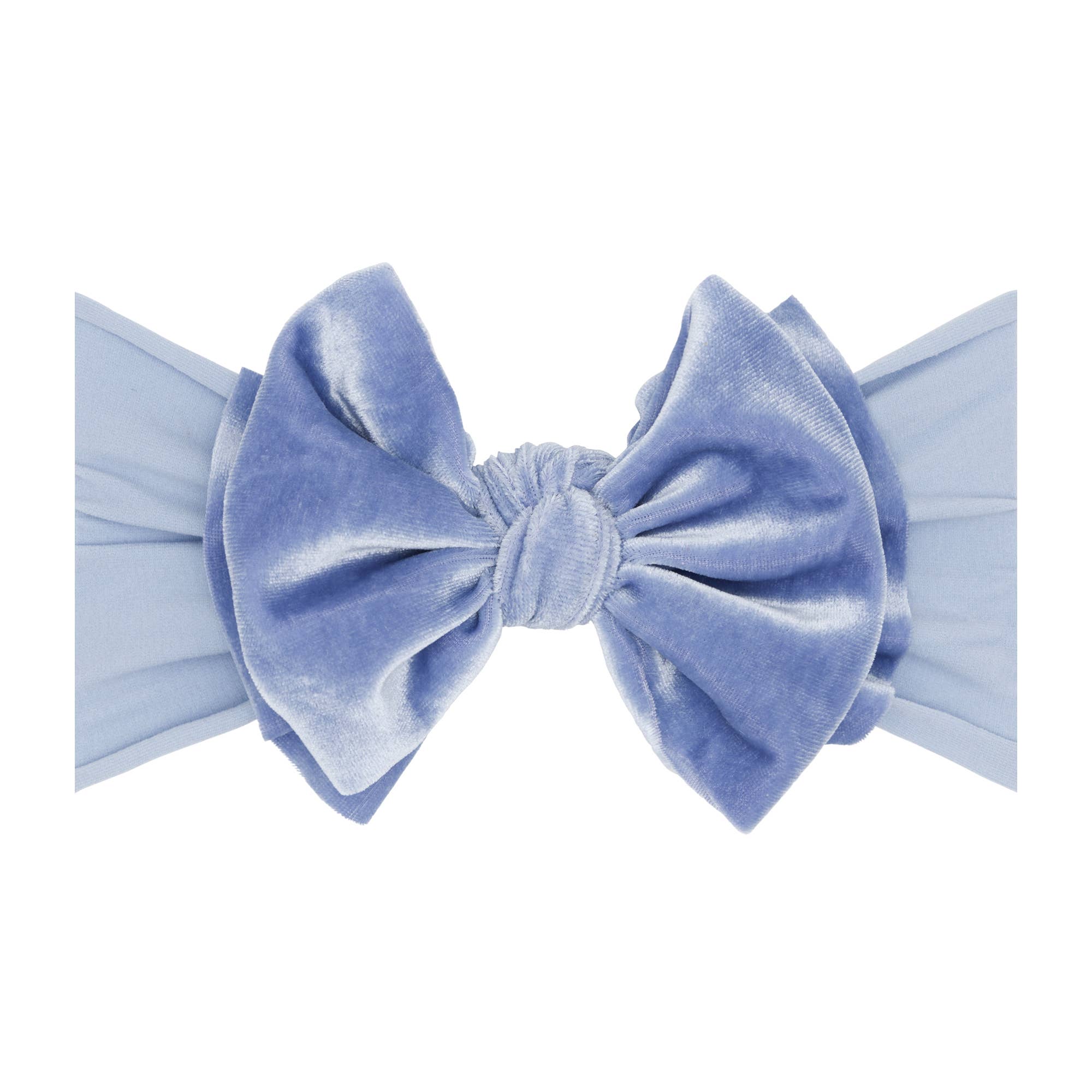 Baby Bling Bows - Baby Bling® Velvet FAB® soft nylon headband with velvet bow