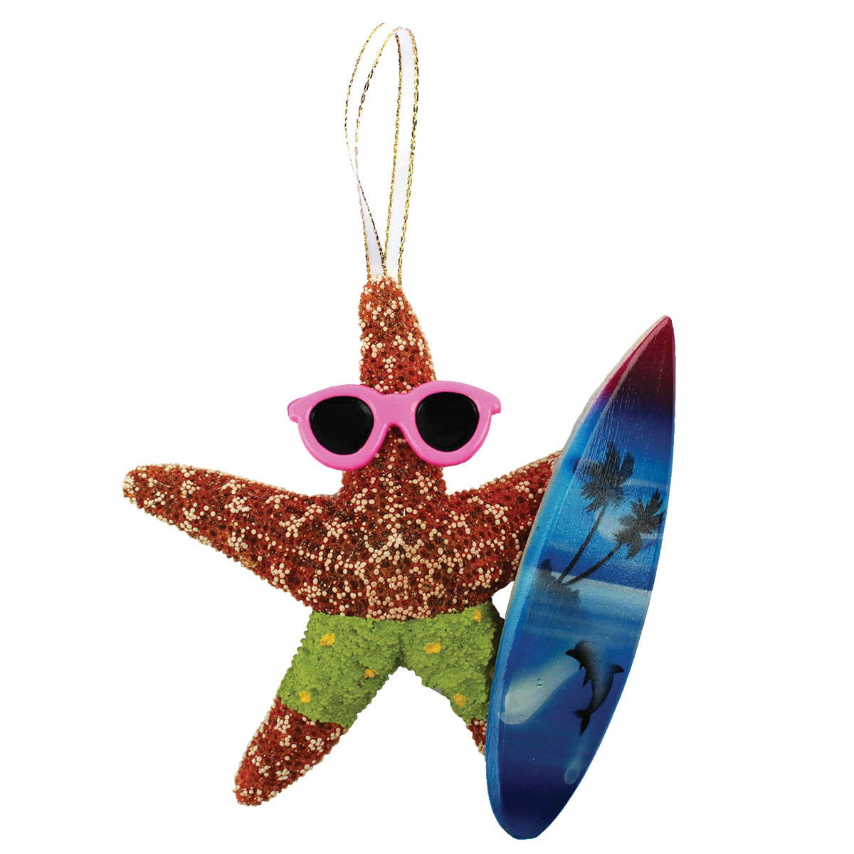 California Seashell Company - Surfer Sugar Starfish Ornament