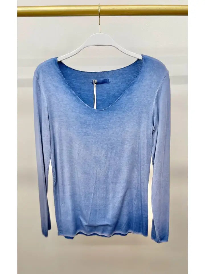Mineral Wash V-Neck