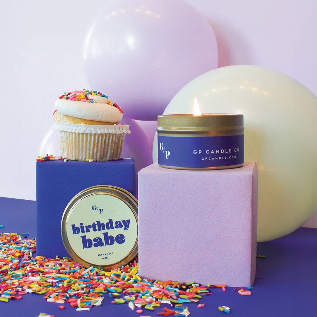 GP Candle Co. - Birthday Babe Just Because 4 oz. Candle Tin
