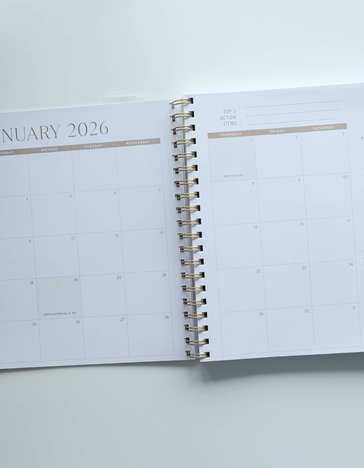 Idlewild Co. - 2026 Fullsize Softcover Planner, Primary Blooms