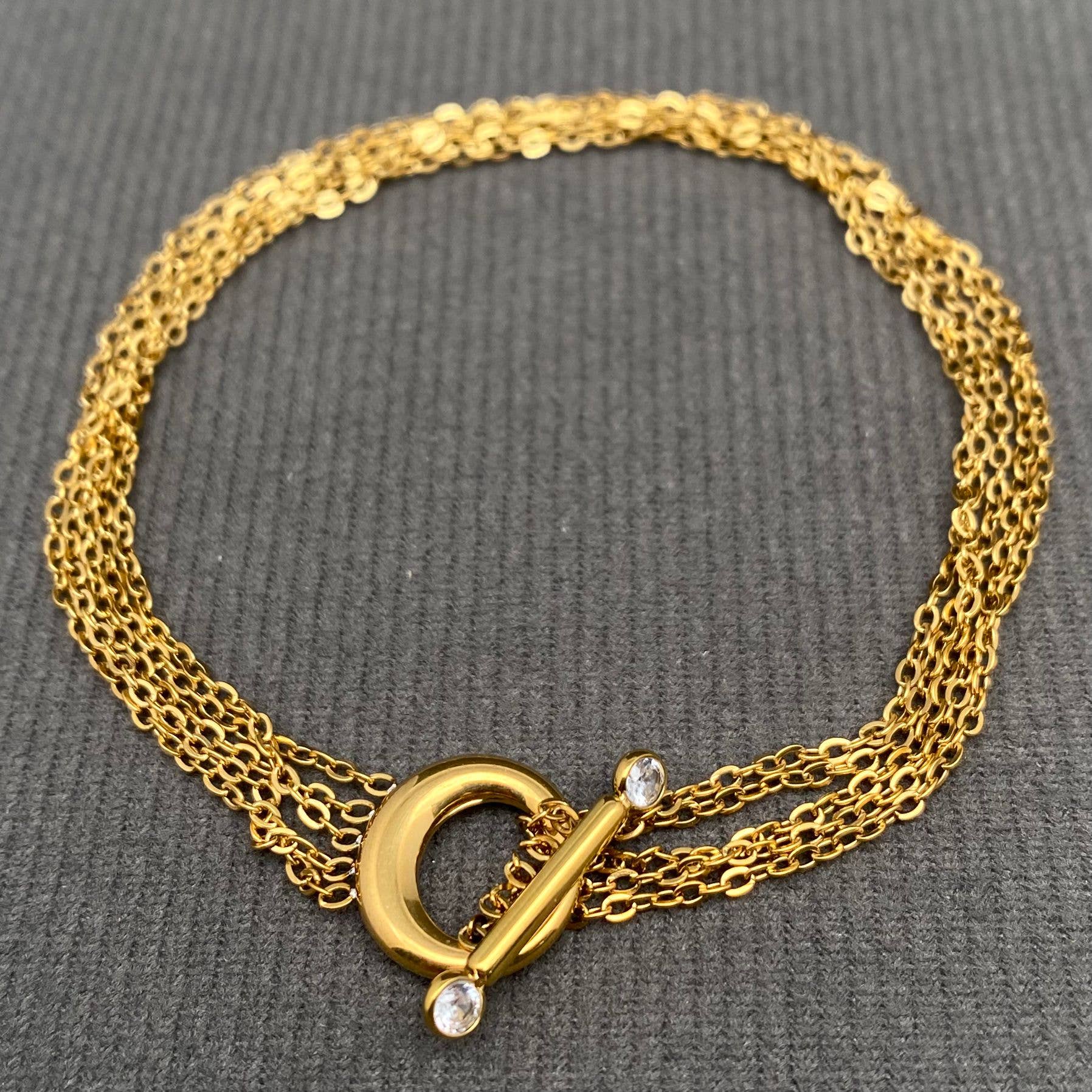 Mio Queena - 18K Gold Plated Stainless Steel Chain Bracelet