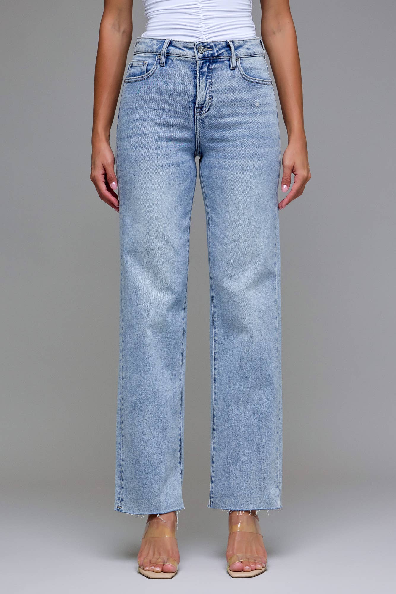Hidden Jeans - Medium Light Clean Stretch Classic Straight