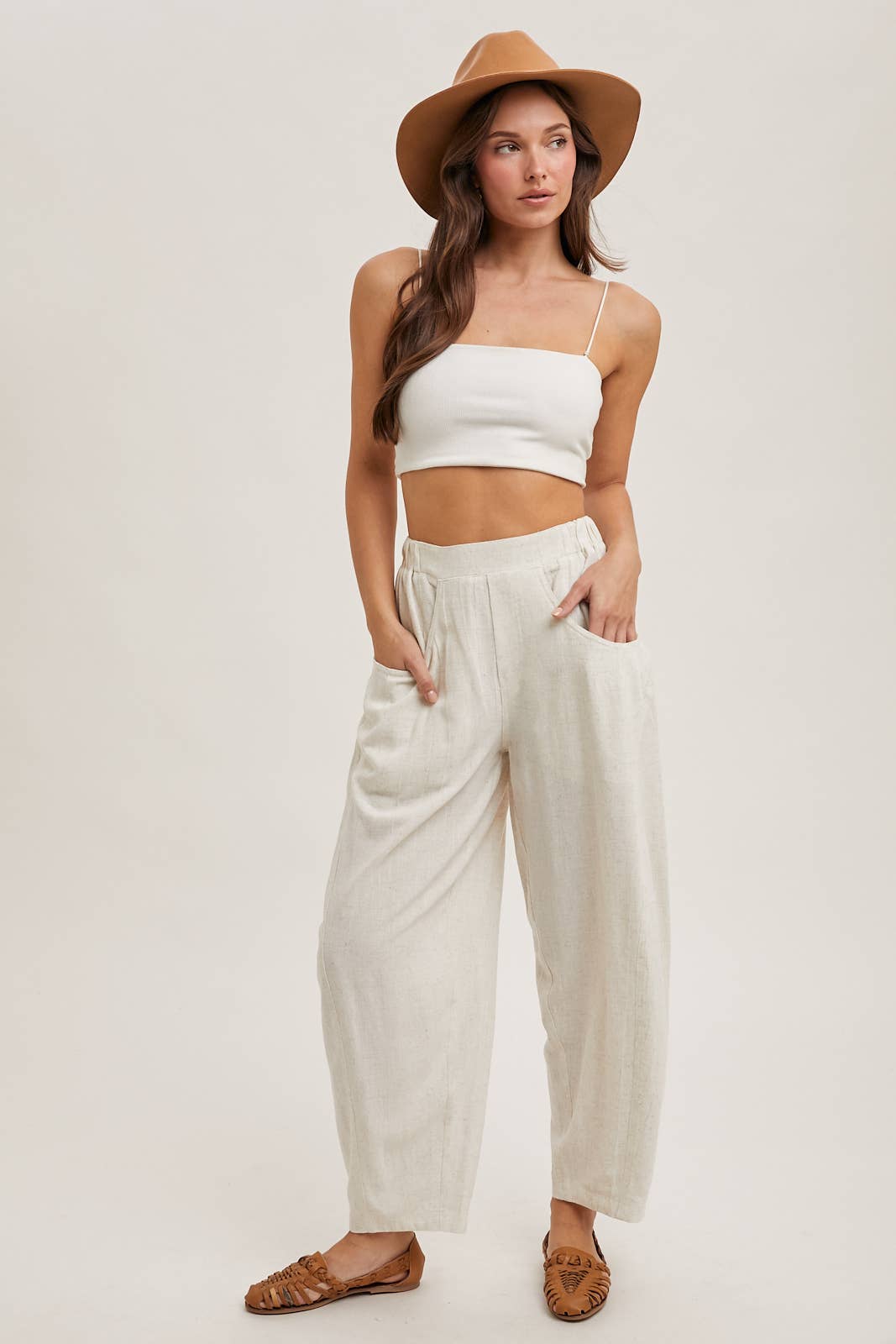 Bluivy - RELAXED BARREL PANTS WITH POCKETS