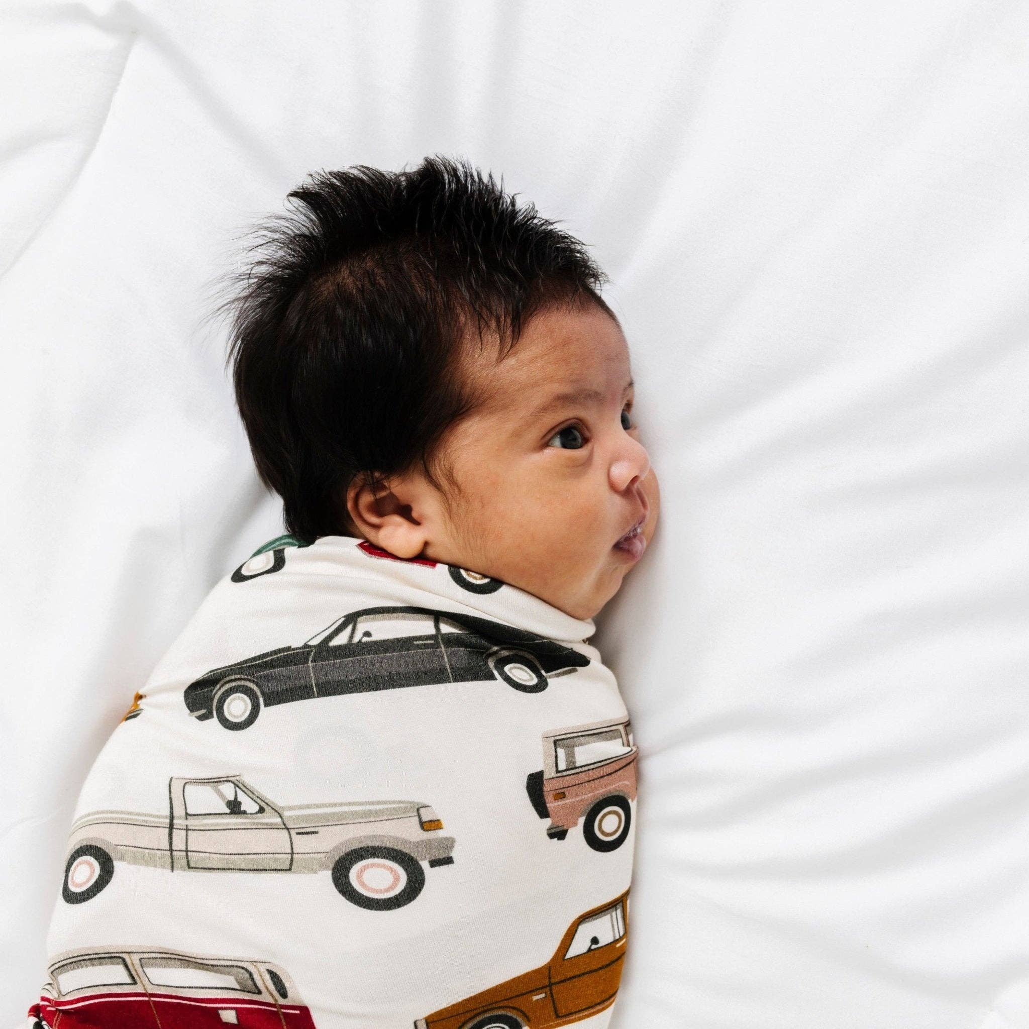 Ellie Sue - Cars Stretch Swaddle Blanket