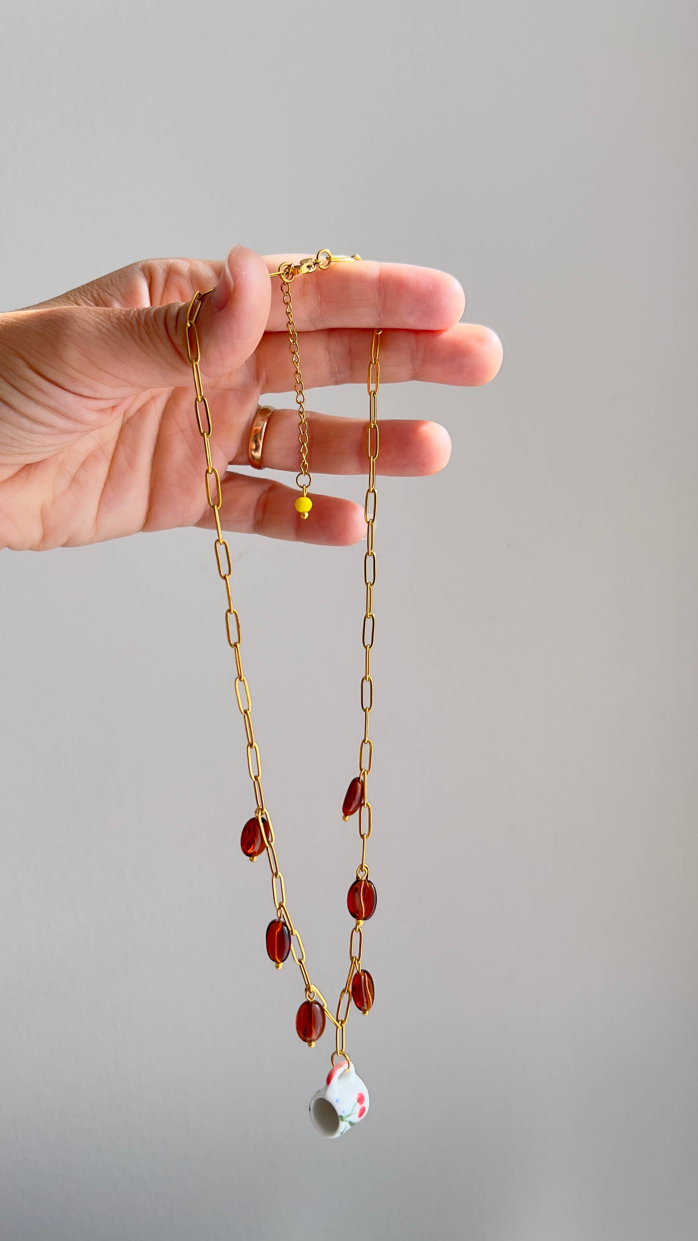 Yellow Dots Studio - Cherry Mug Necklace | Necklace