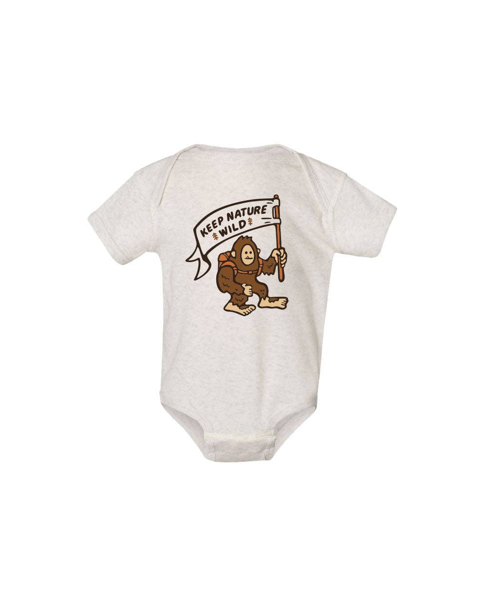 Keep Nature Wild - Happy Camper Squatch Onesie | Natural