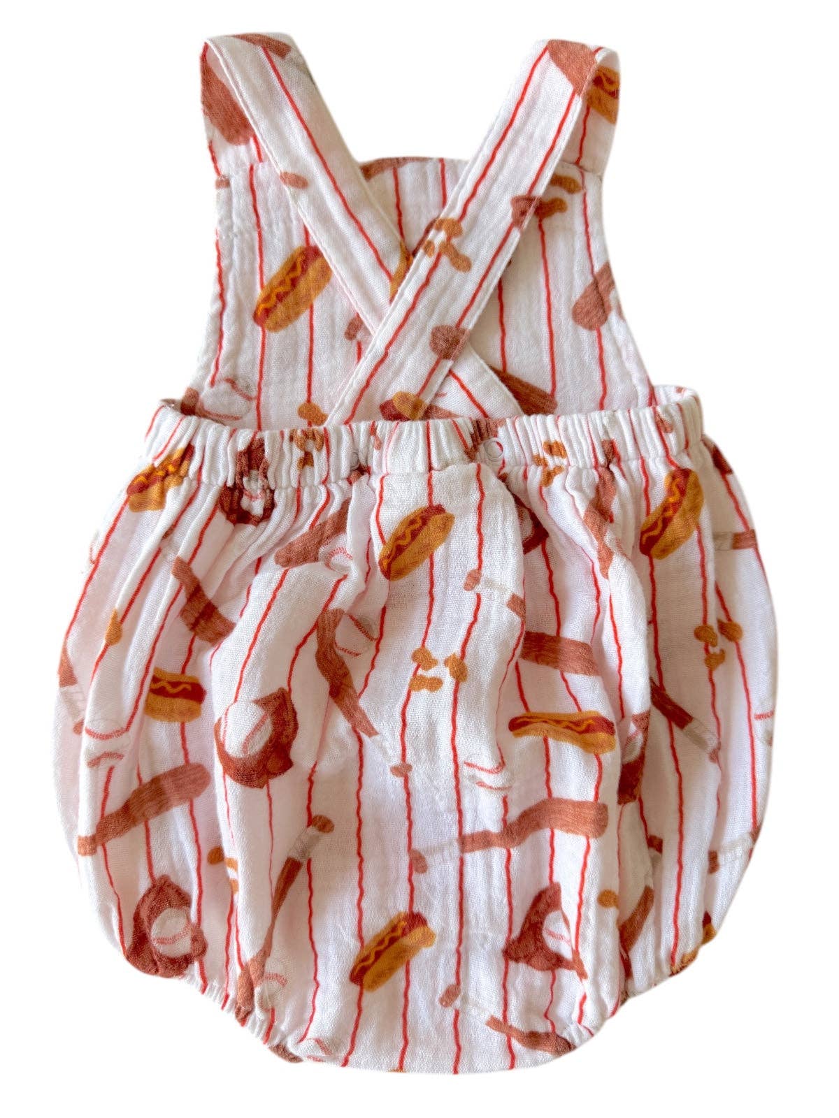 SpearmintLOVE - Muslin Retro Sunsuit, Baseball Game