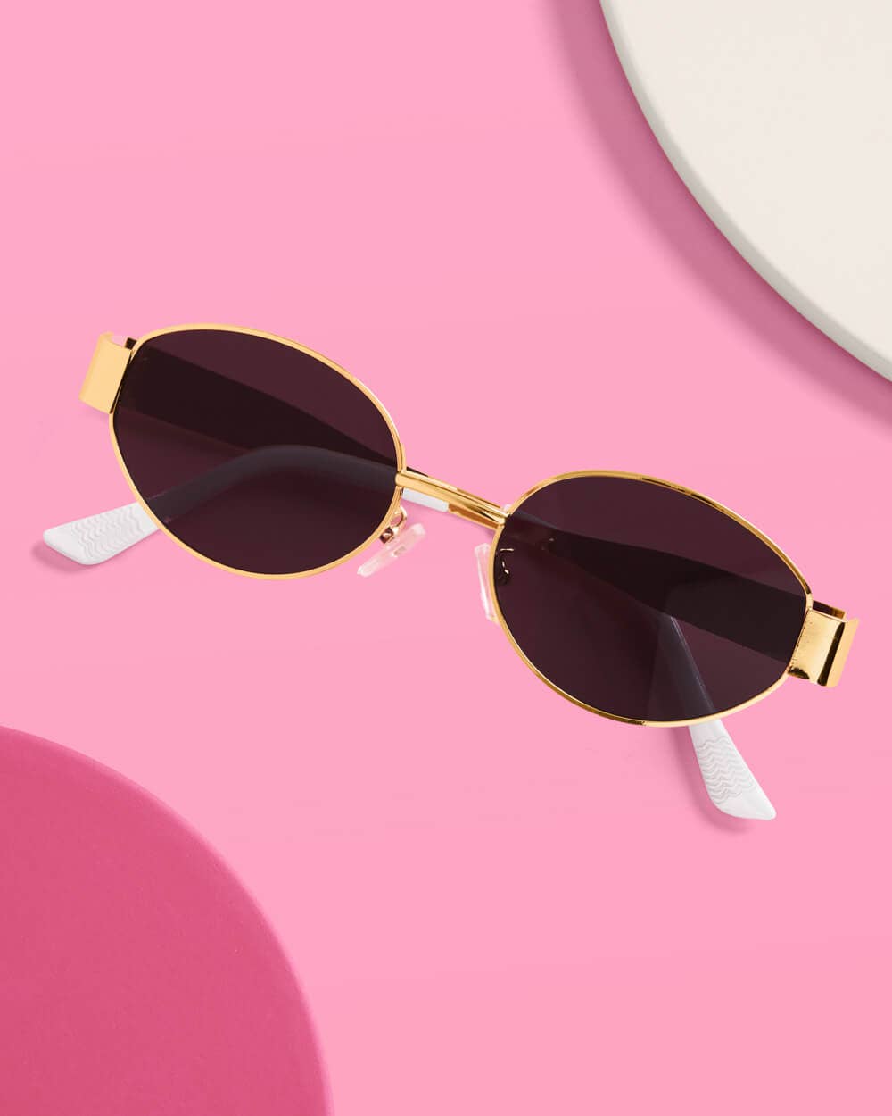 xo, Fetti - Gold Metal Bride Sunglasses | gold bride pearl bachelorette