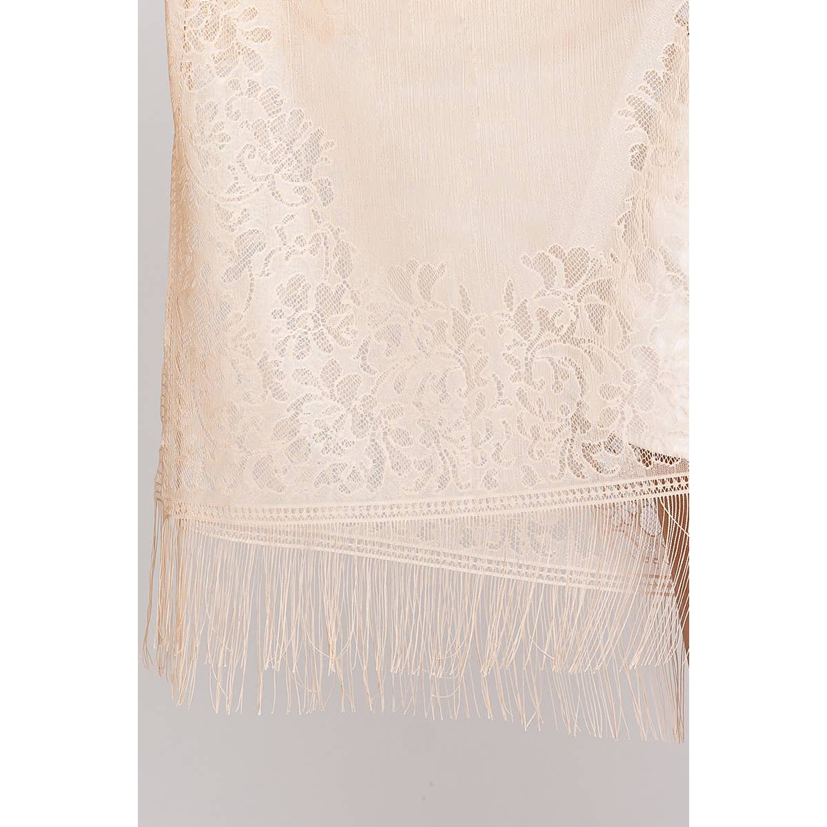 Collections by Fame Accessories - Flower Embroidered Sheer Kimono