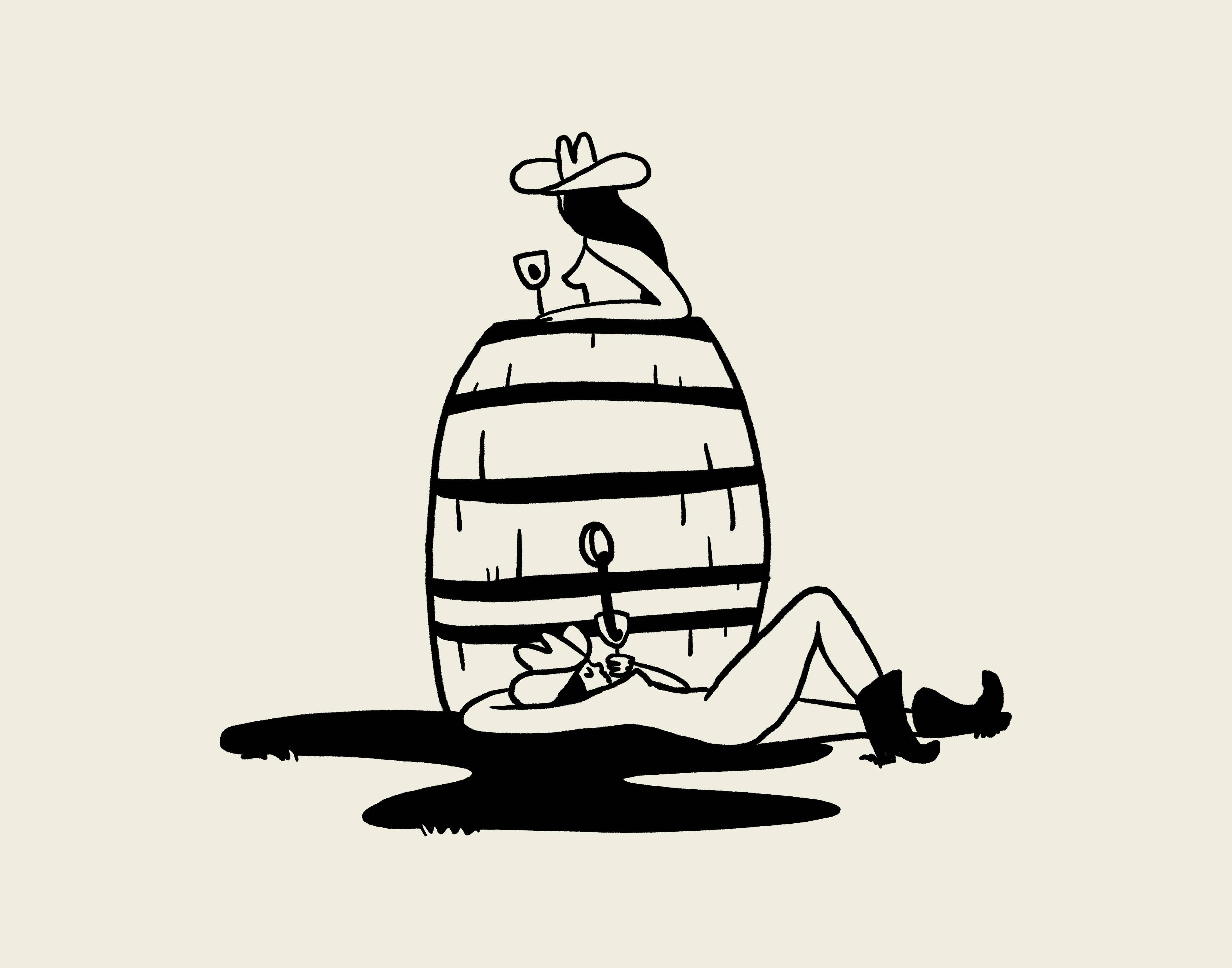 Tumbleweed Design Studio - Wine Tasting Vintage Western Art Print