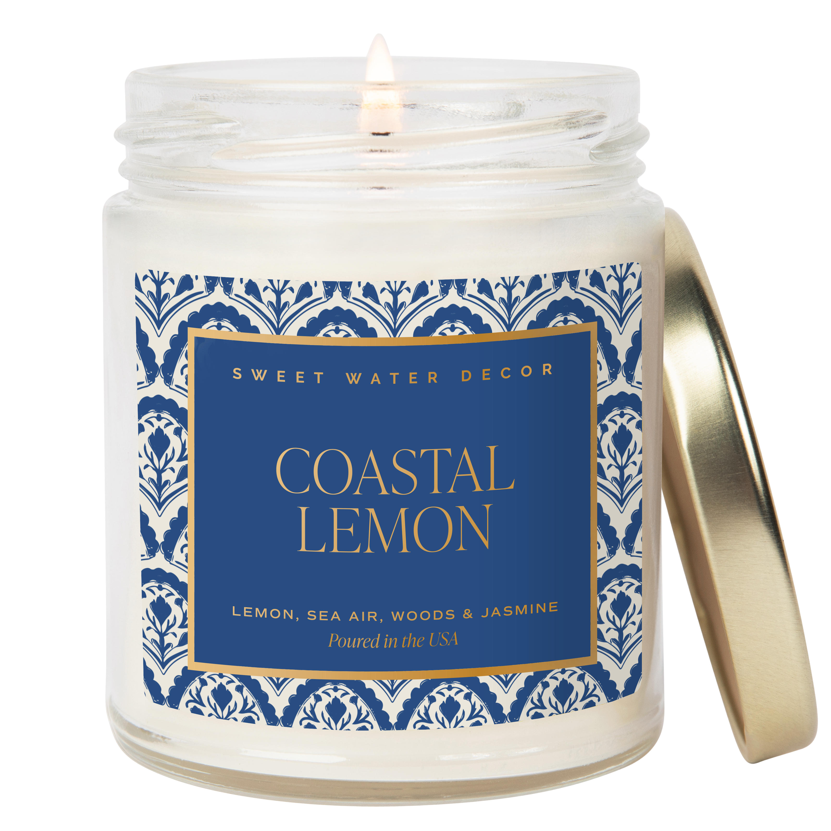 Sweet Water Decor - *NEW* Coastal Lemon 9 oz Soy Candle