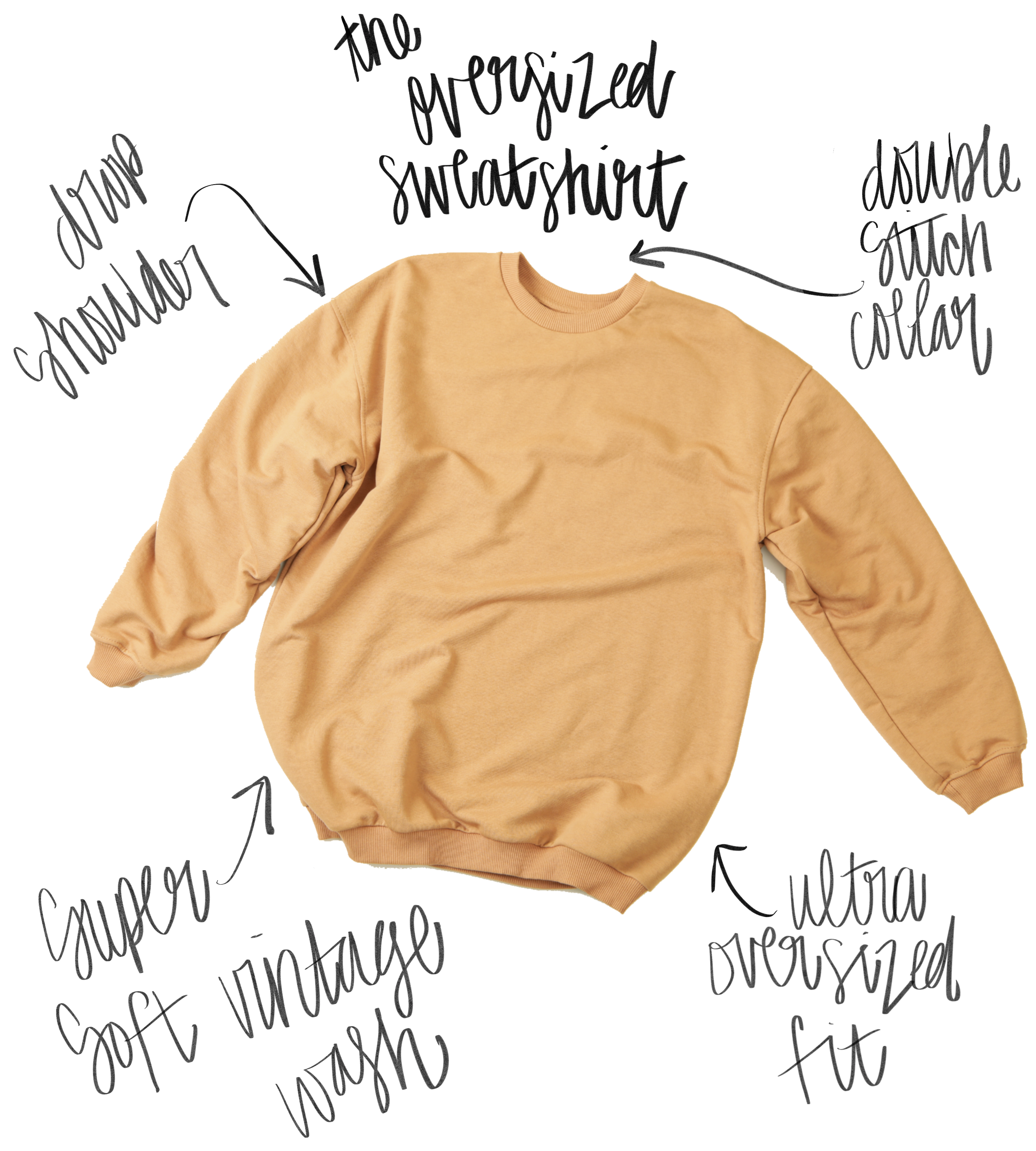 Pizza and Wine Club Oversized 90's Sweatshirt