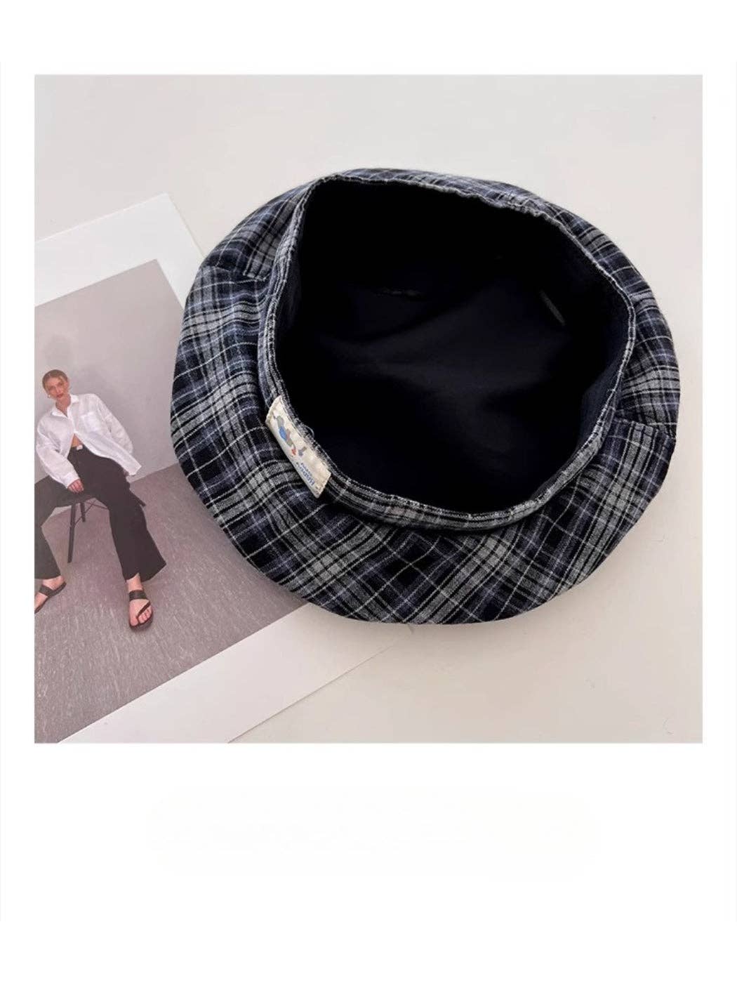 Funkyrelยฎ Atzbranding Limited - Haila - Plaid Patch Casual Beret Hat